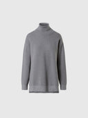 hover | Medium grey melange | turtle-neck-12gg-knitwear-095557