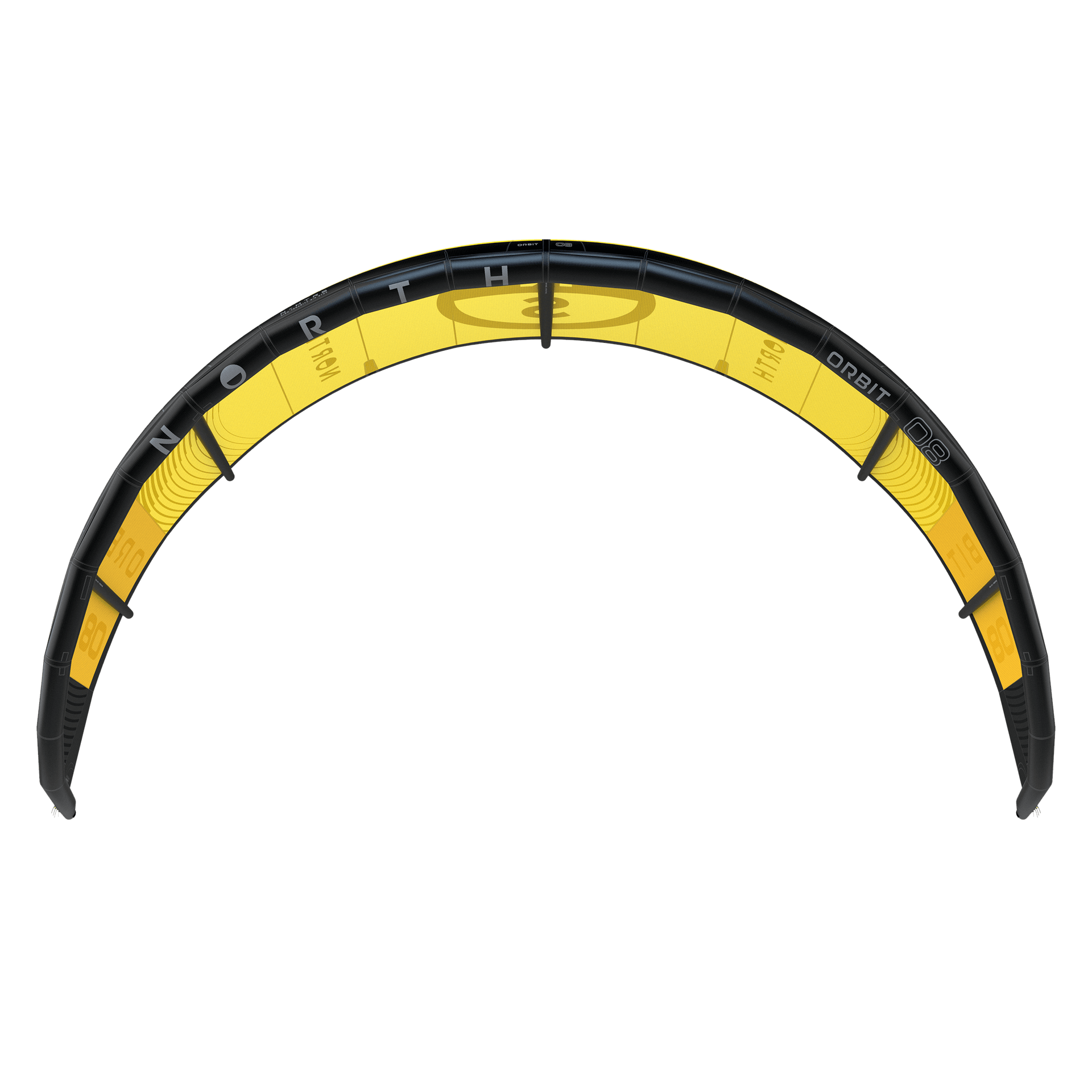 2 | Sunset Yellow | North Orbit 2024 Kitesurfing Kite