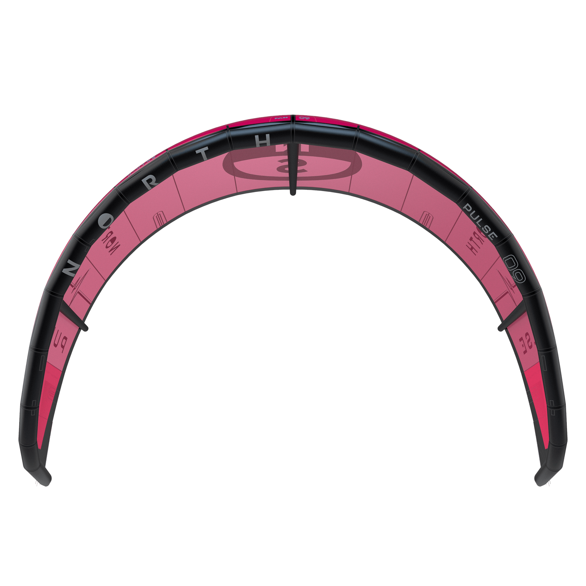 2 | Rubine Red | North Pulse 2024 Freestyle Kite