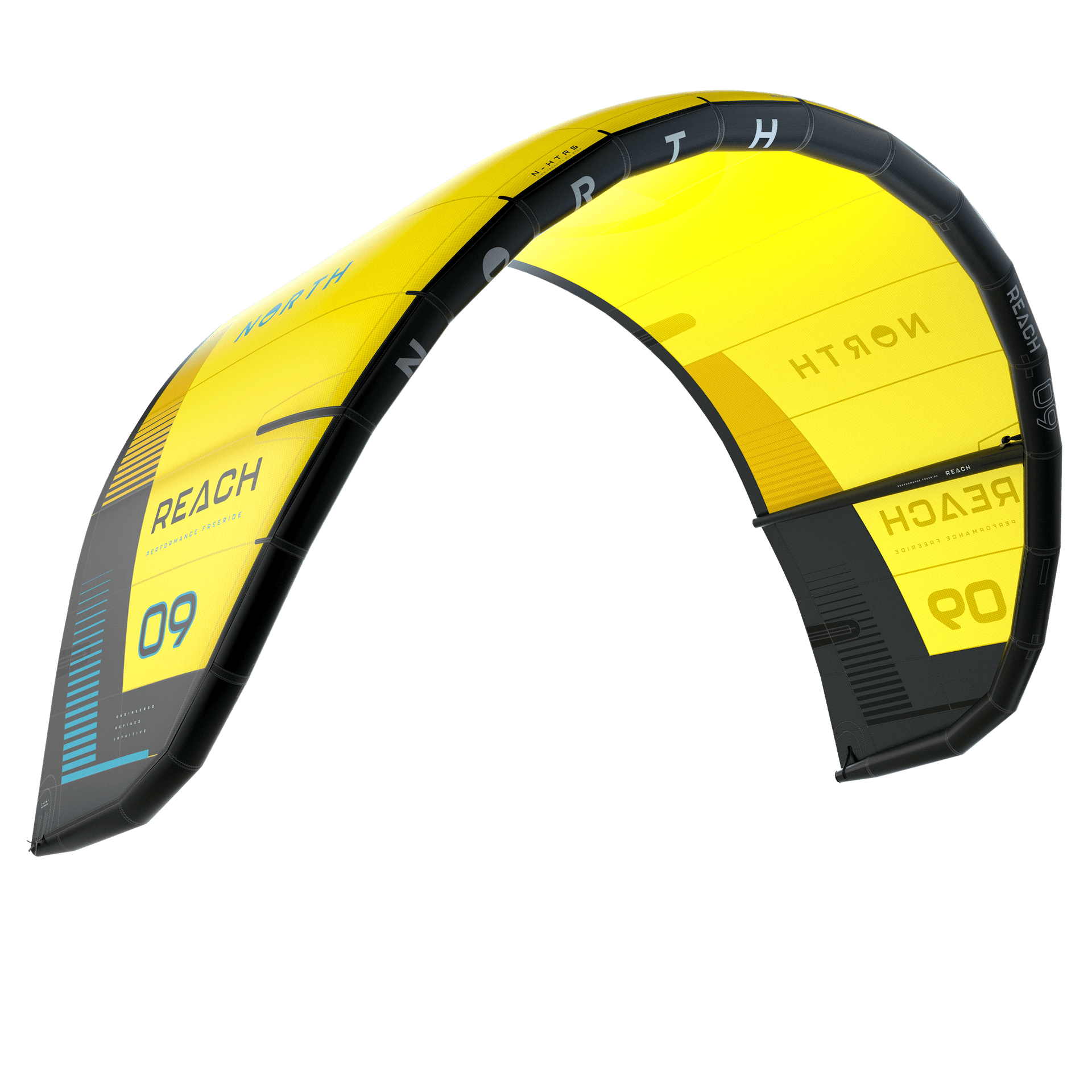 4 | Sunset Yellow | North Reach 2024 Kitesurfing Kite