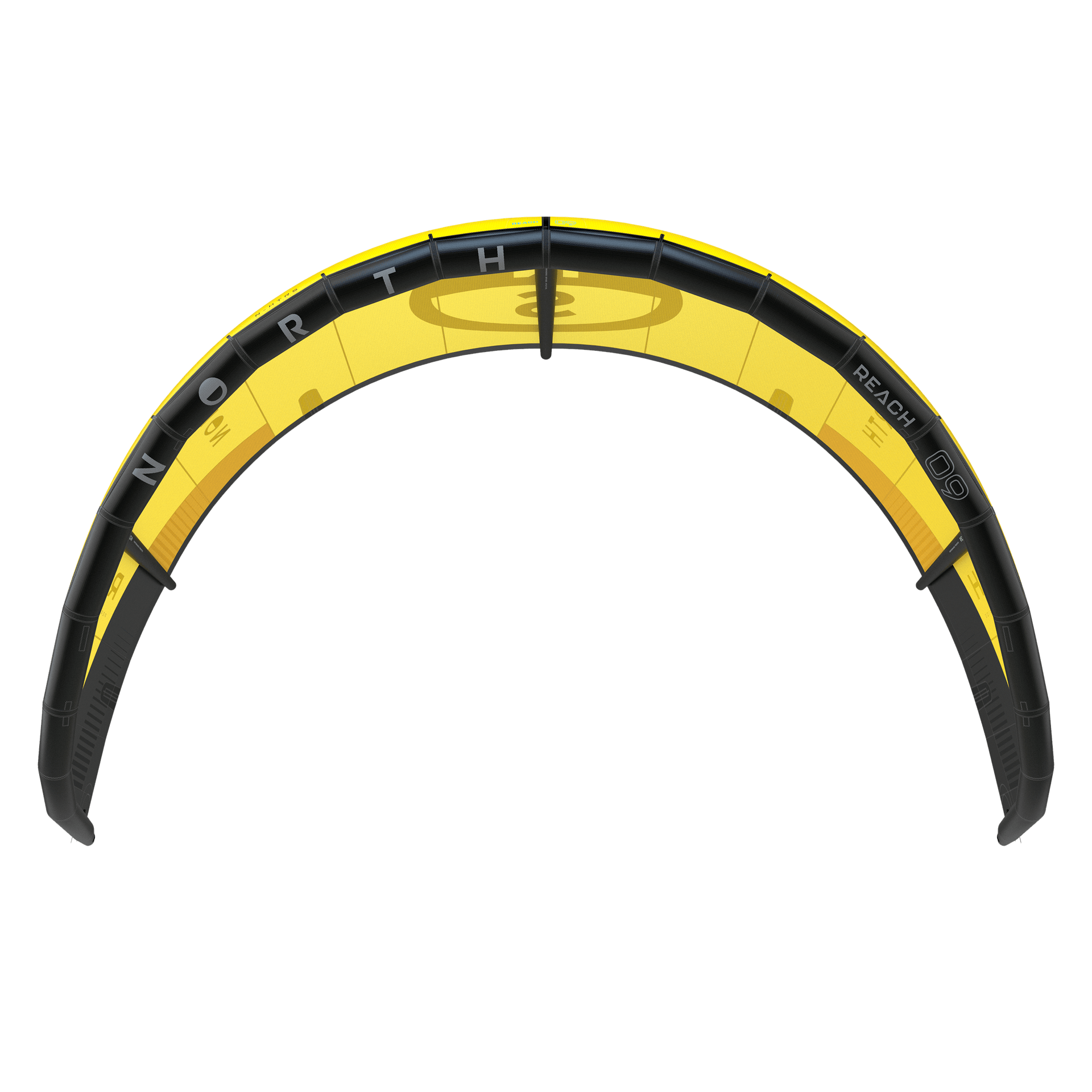 2 | Sunset Yellow | North Reach 2024 Kitesurfing Kite