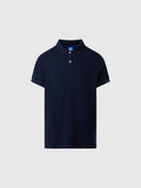 hover | Navy blue | pique-polo-27m105