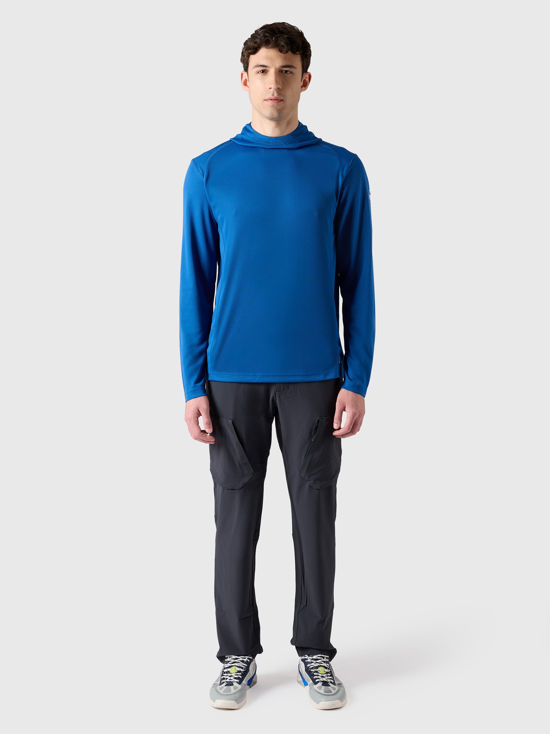 5 | Ocean blue | regatta-tech-ls-hooded-t-27M118