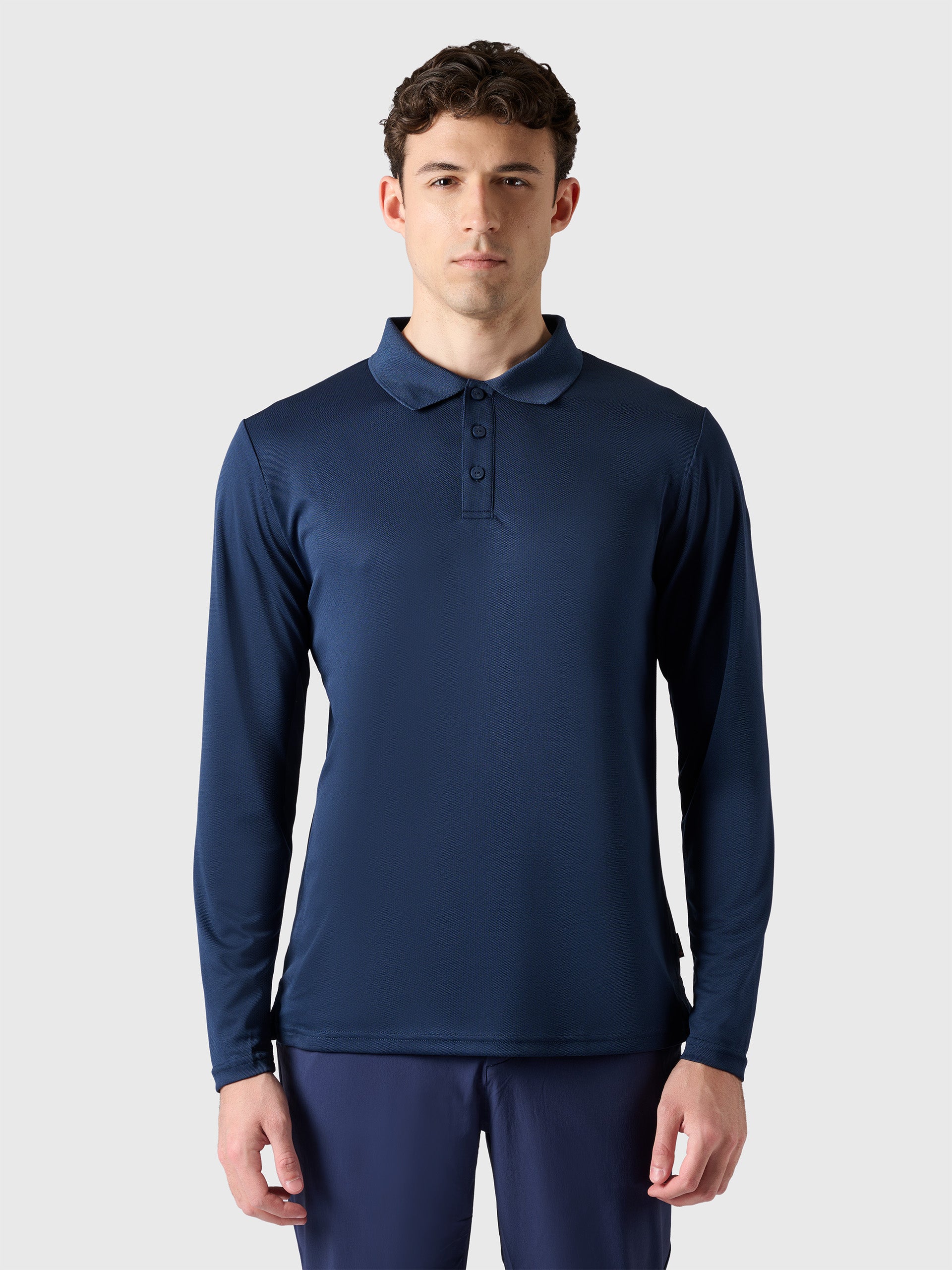 1 | Navy blue | regatta-fast-dry-ls-polo-27M120