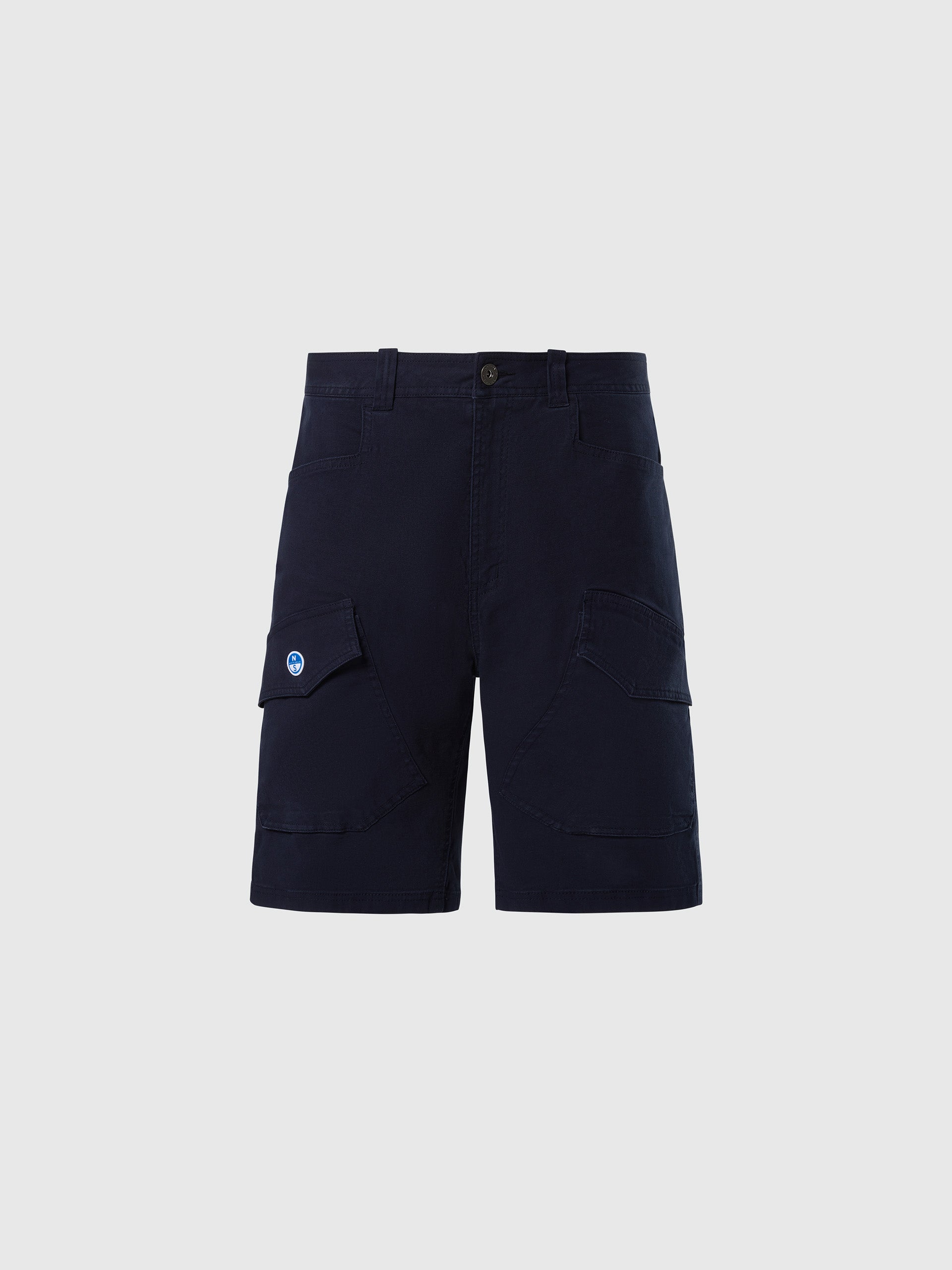 hover | Navy blue | trimmers-canvas-shorts-27m460