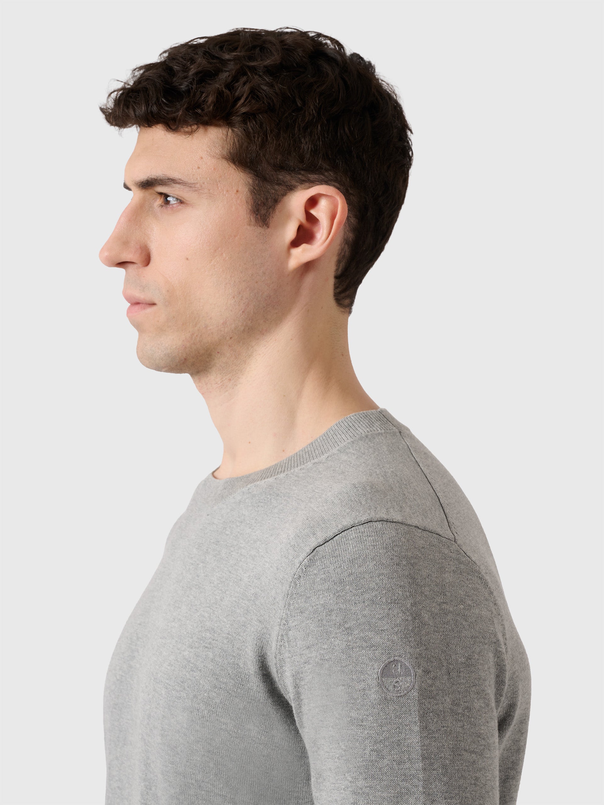 7 | Grey melange | crewneck-knit-27M900