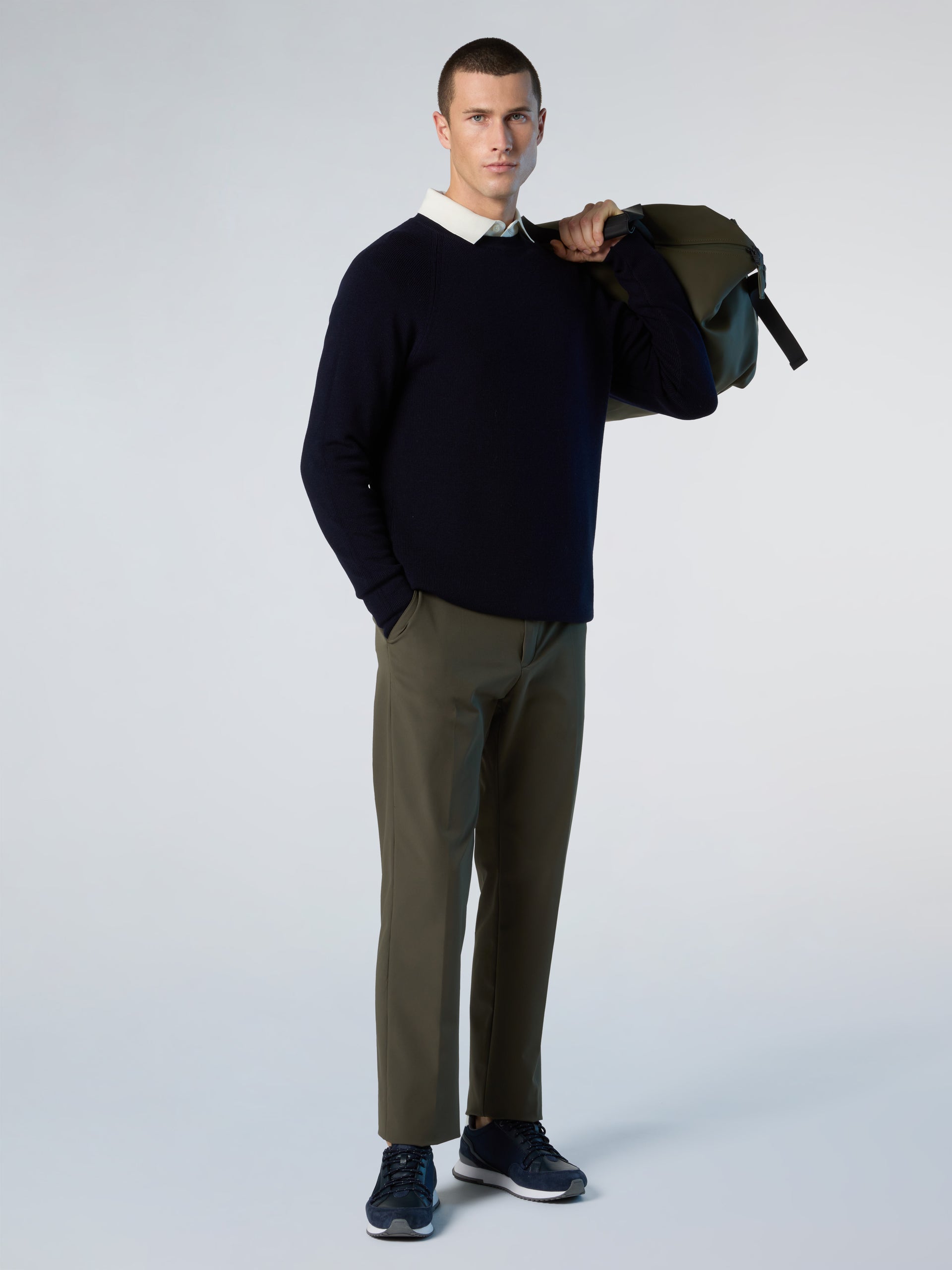 5 | Navy blue | crewneck-12-gg-knitwear-451030