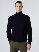 2 | Navy blue | halfzip-12gg-knitwear-451031