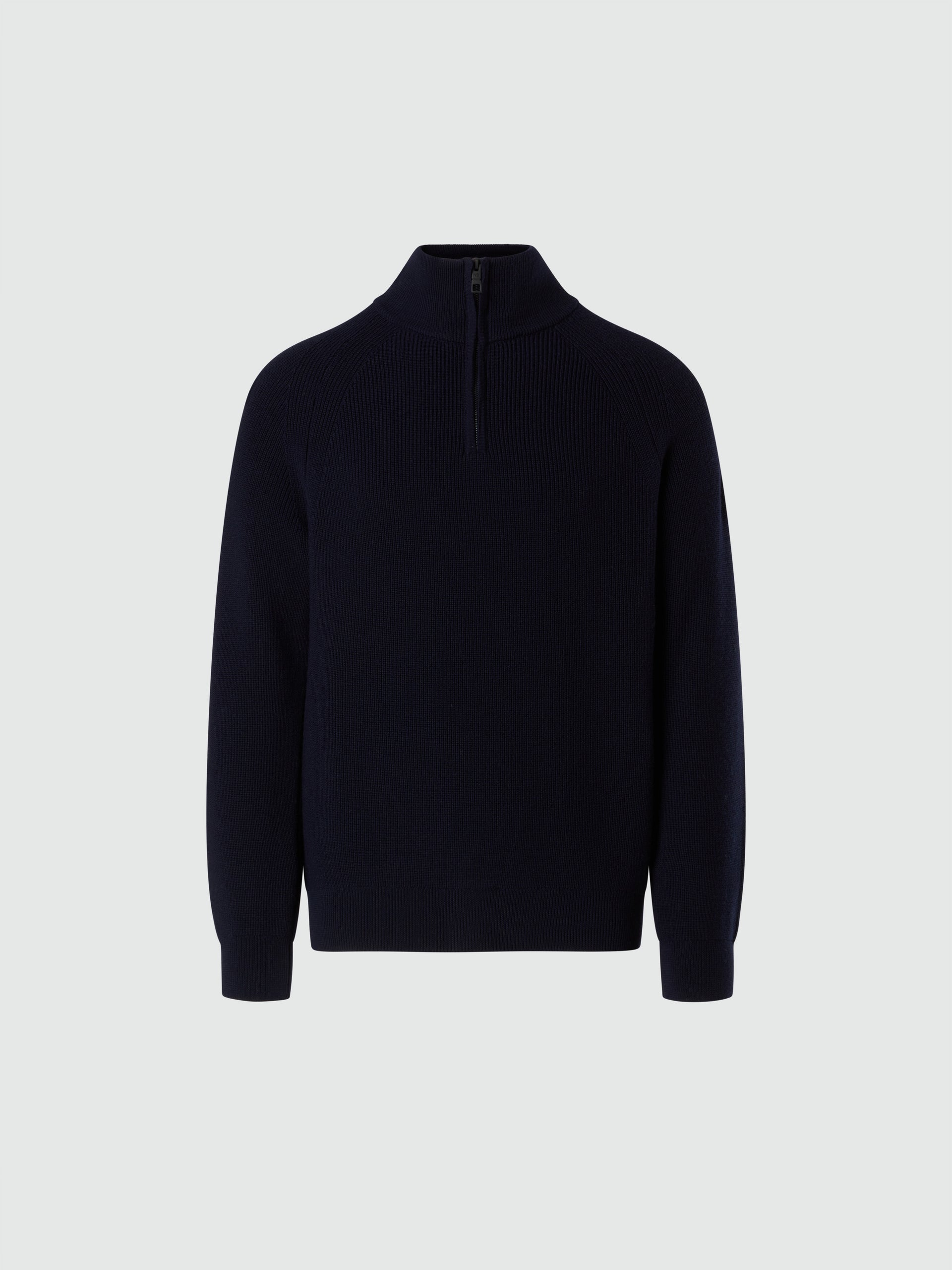 hover | Navy blue | halfzip-12gg-knitwear-451031