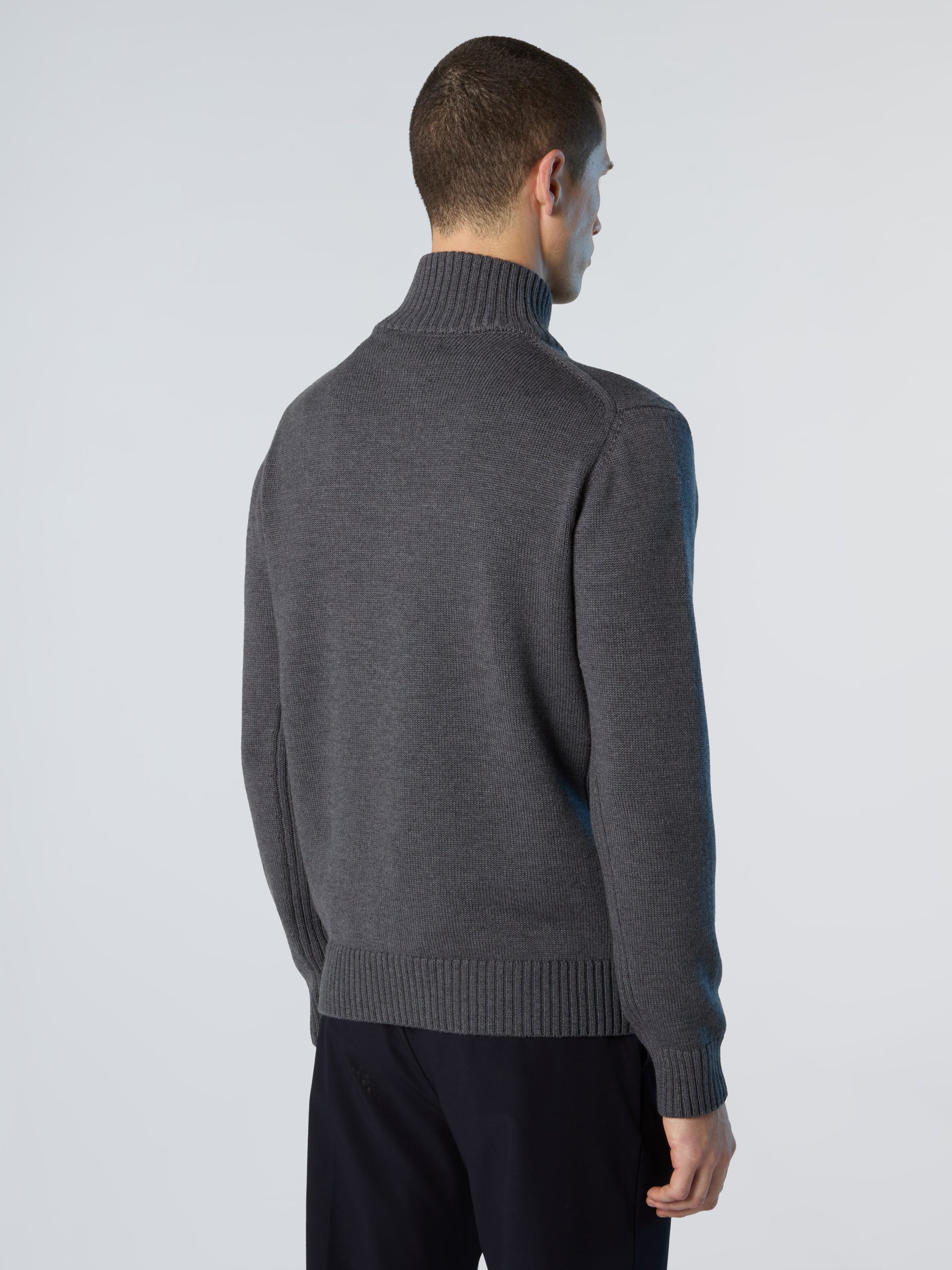 4 | Medium grey melange | full-zip-7gg-knitwear-451032