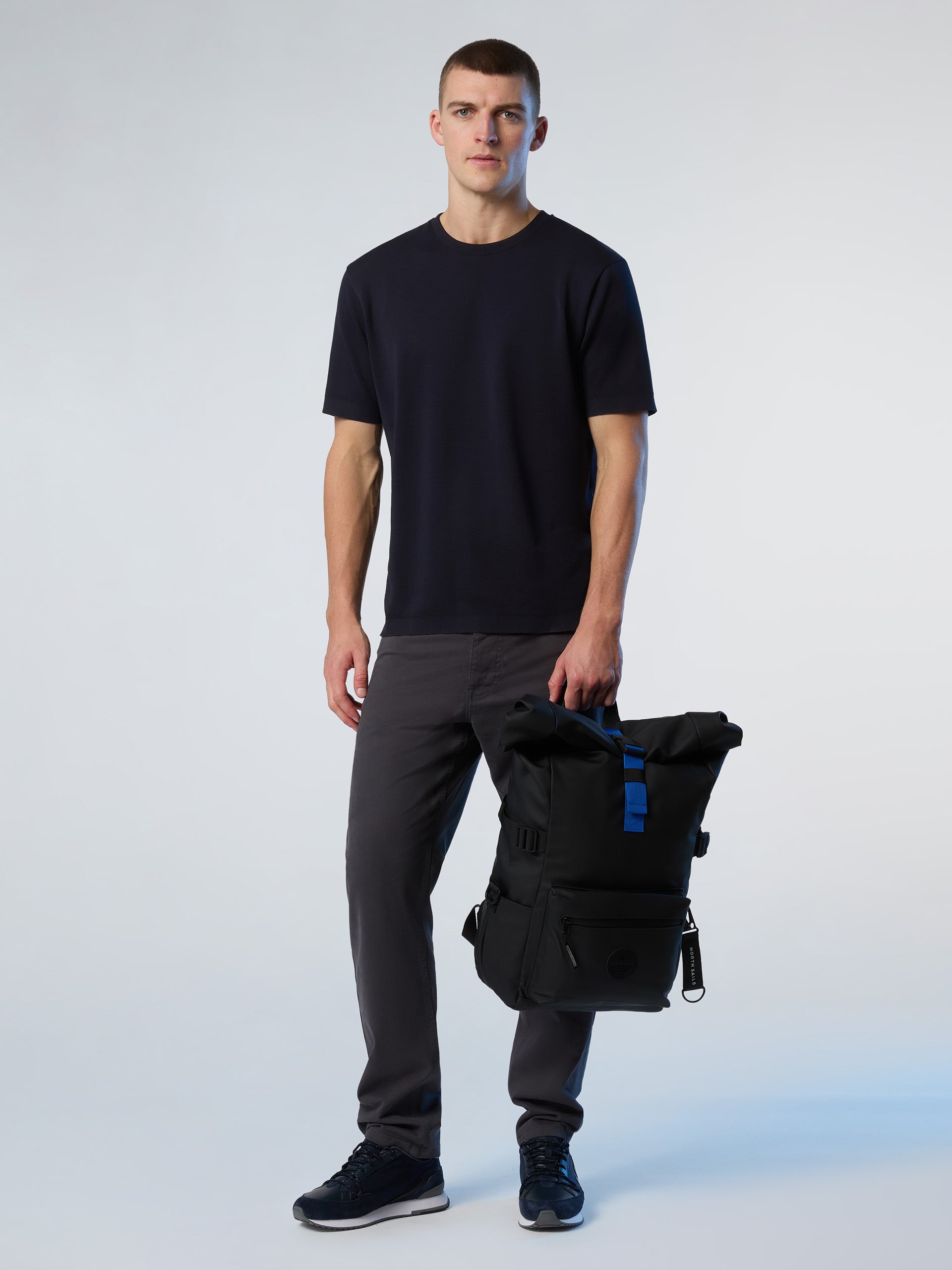 5 | Navy blue | t-shirt-ss-technical-piquet-454031