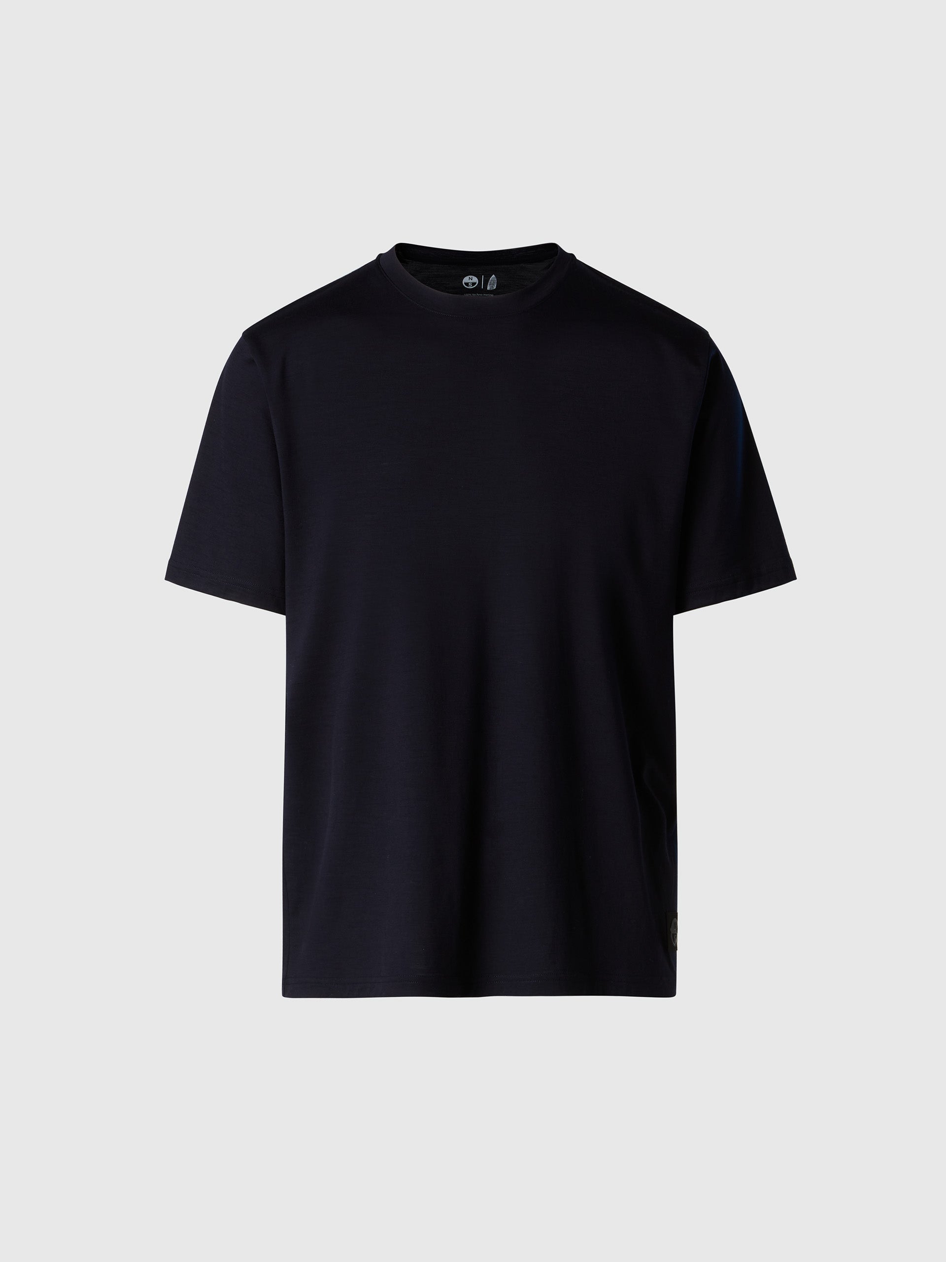 hover | Navy blue | t-shirt-ss-pure-merino-wool-454032