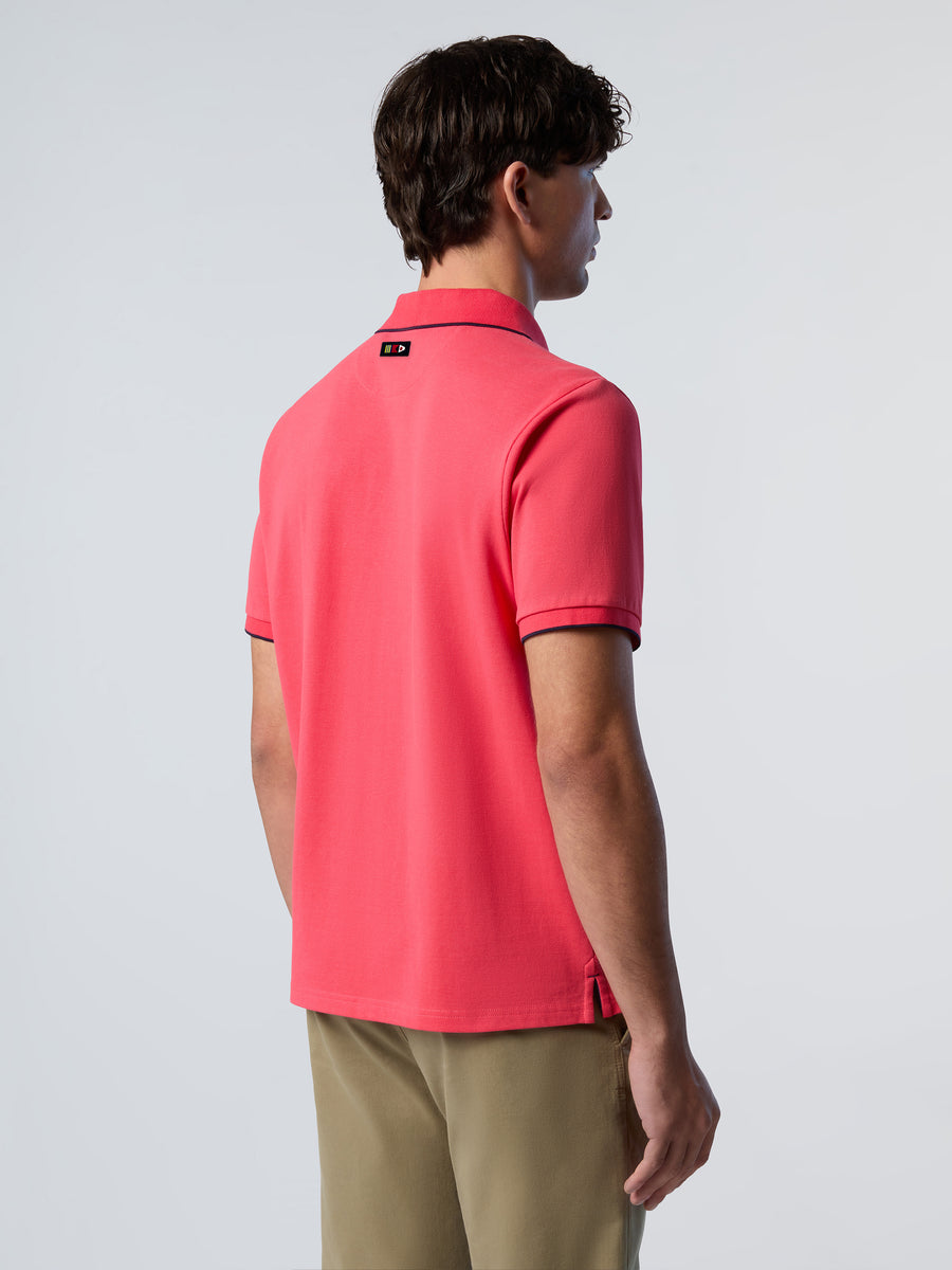 polo-short-sleeve-collar-w/striped-in-contrast-493075