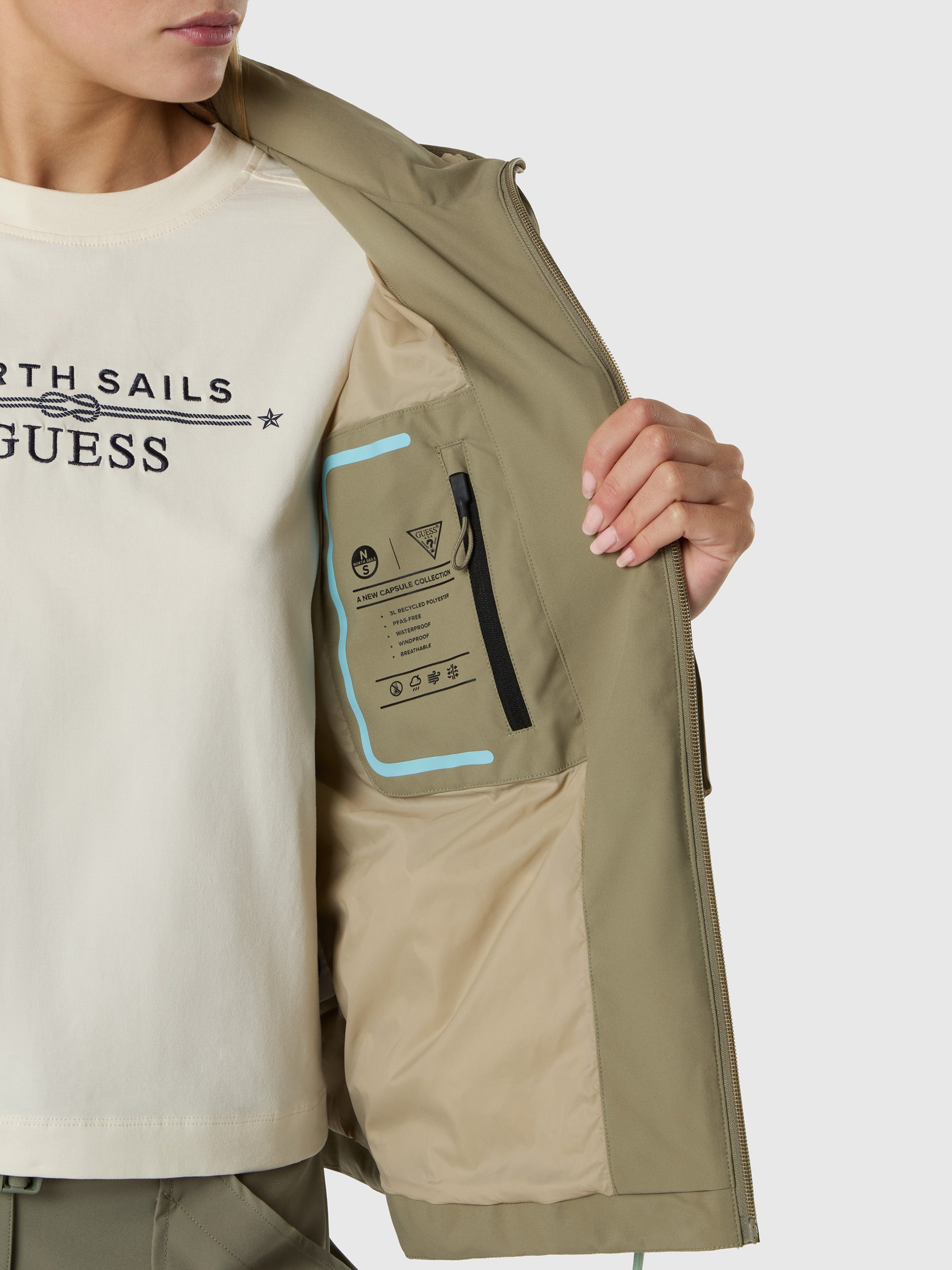 GUESS X NORTH SAILS SHORT PARKA | North Sails
