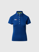 hover | Ocean blue | polo-shorth-sleeve-woman-593014