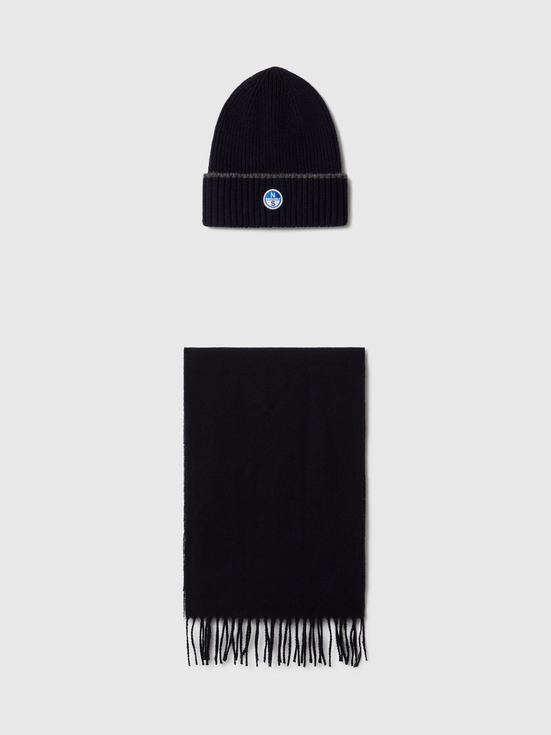 hover | Navy blue | gift-box-%28-beanie-and-scarf-%29-623348