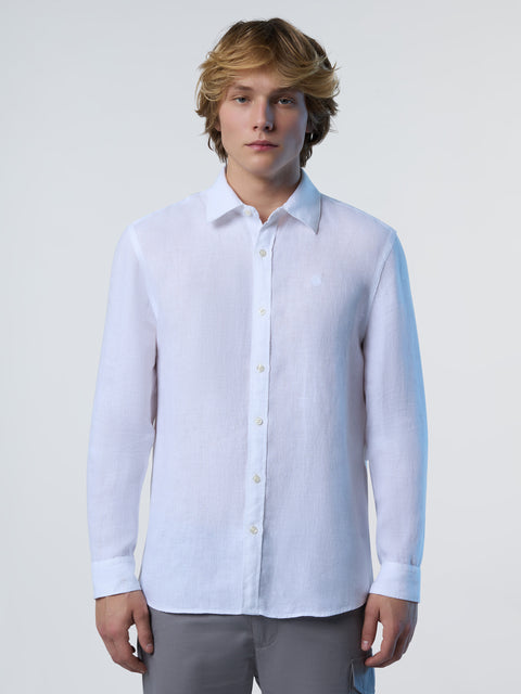 1 | White | shirt-long-sleeve-spread-collar-664300