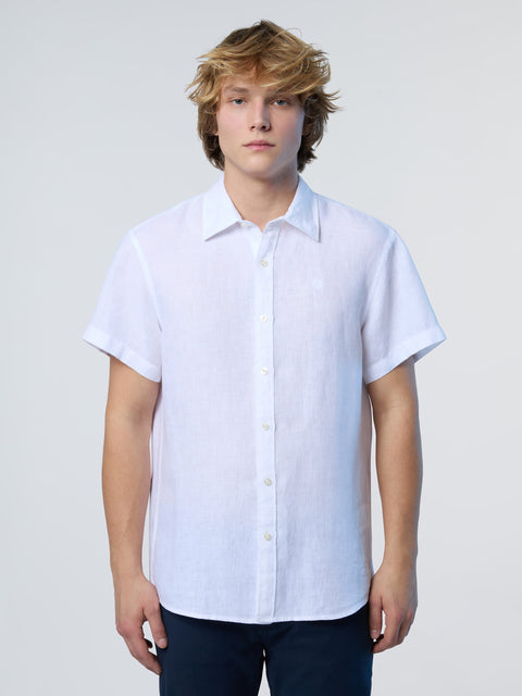 1 | White | shirt-short-sleeve-spread-collar-664302