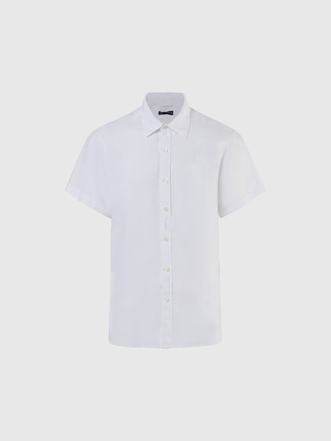 hover | White | shirt-short-sleeve-spread-collar-664302