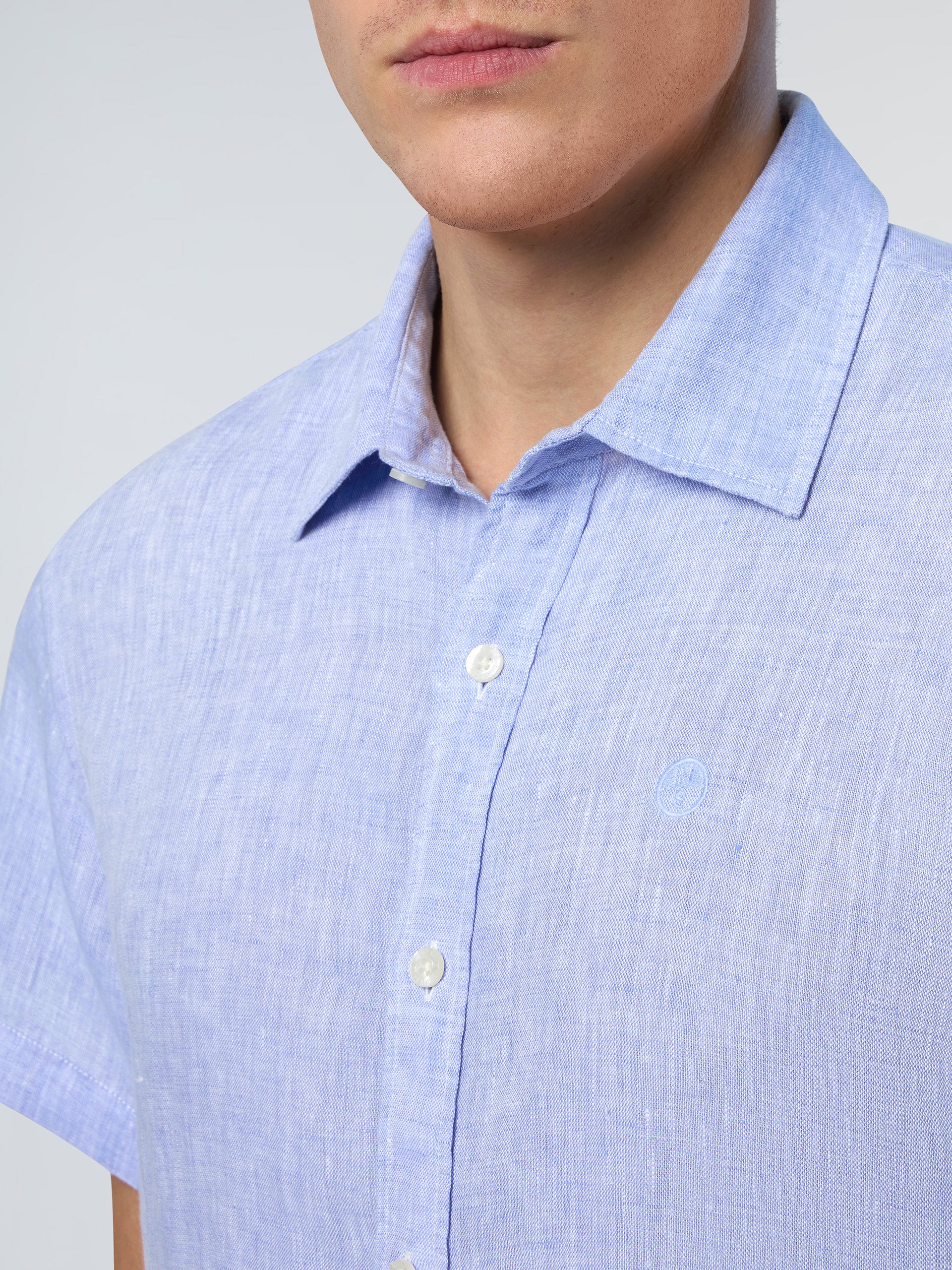 6 | Light blue | shirt-short-sleeve-spread-collar-664302