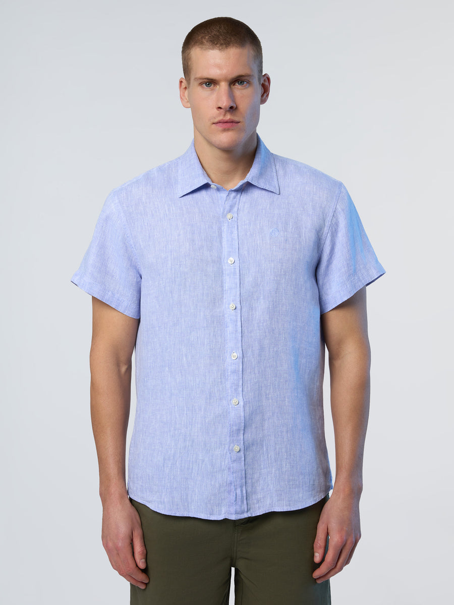 1 | Light blue | shirt-short-sleeve-spread-collar-664302