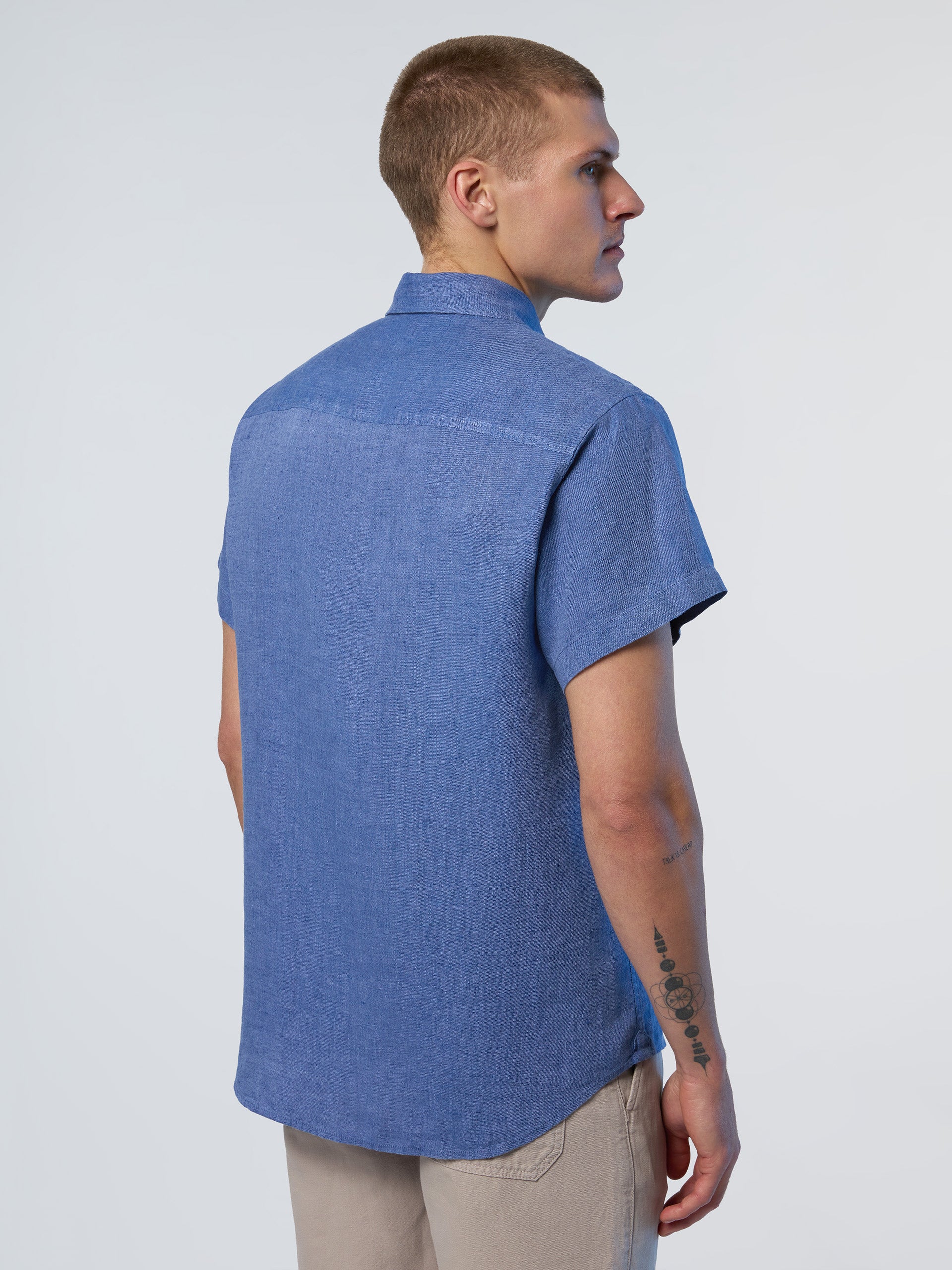 4 | Dark denim | shirt-short-sleeve-spread-collar-664302