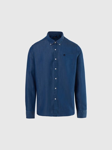 North Sails Blue Cotton Men Shirt main image 0
