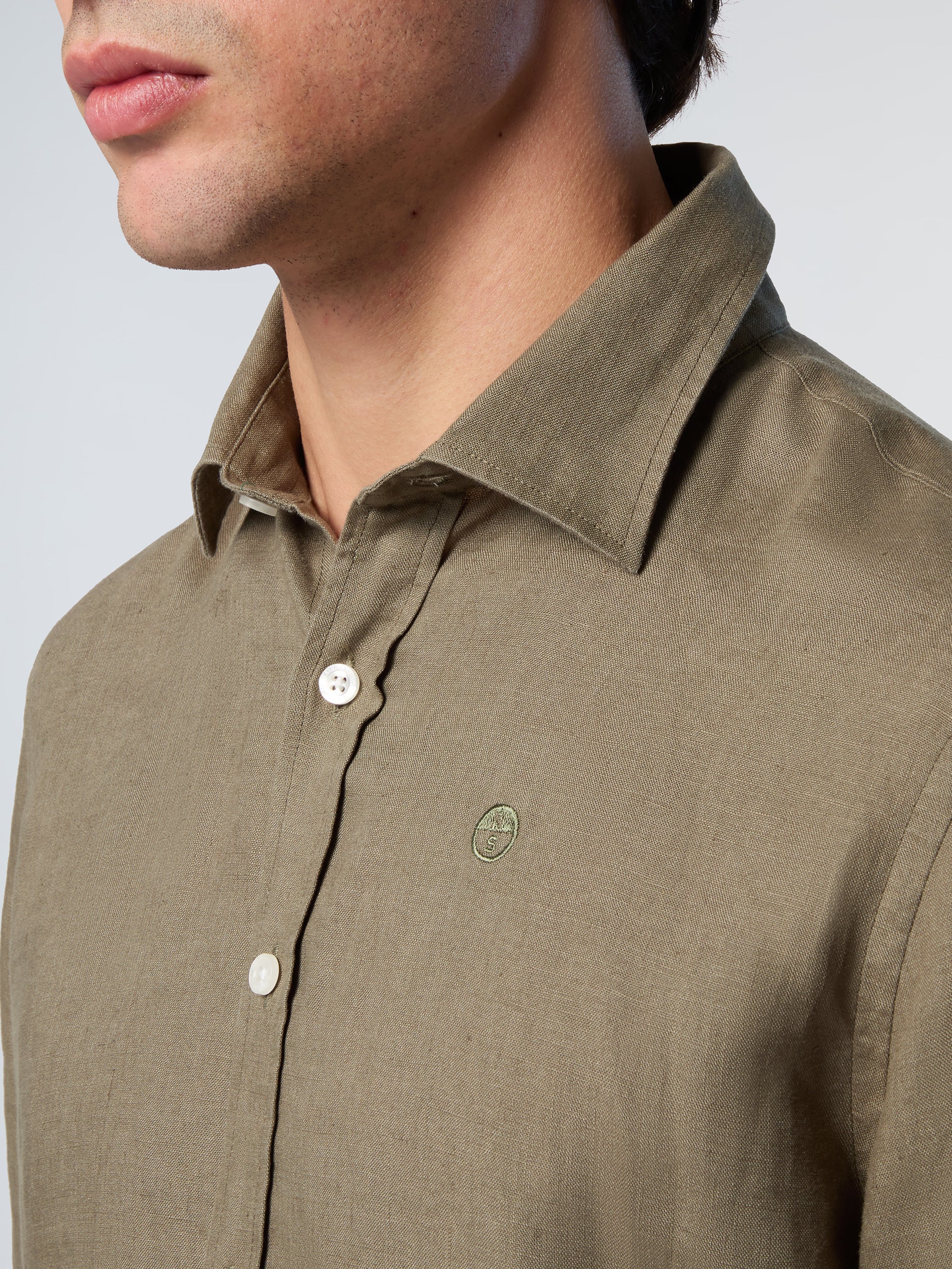 6 | Deep green | shirt-long-sleeve-regular-spread-collar-664368