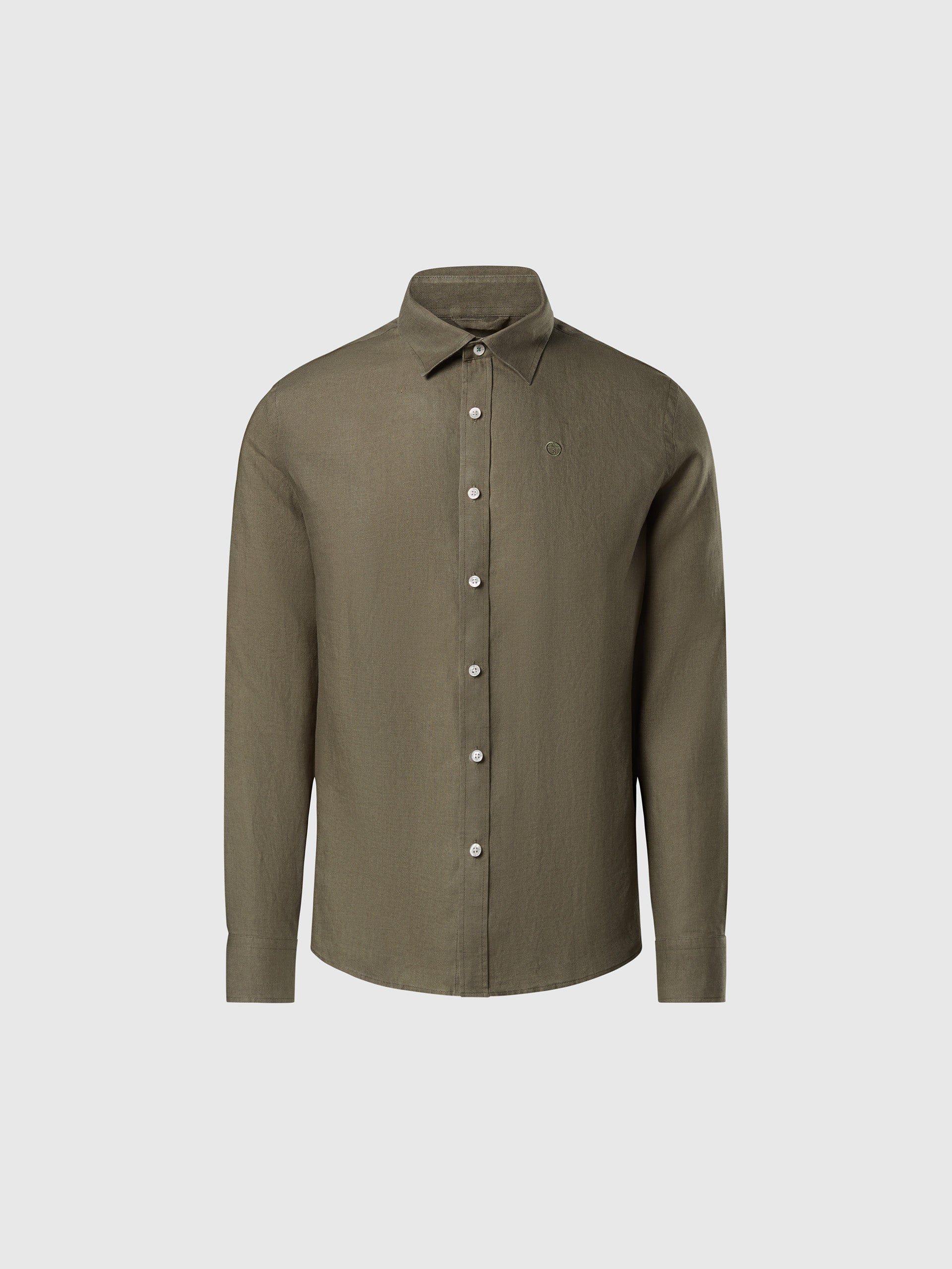 hover | Deep green | shirt-long-sleeve-regular-spread-collar-664368