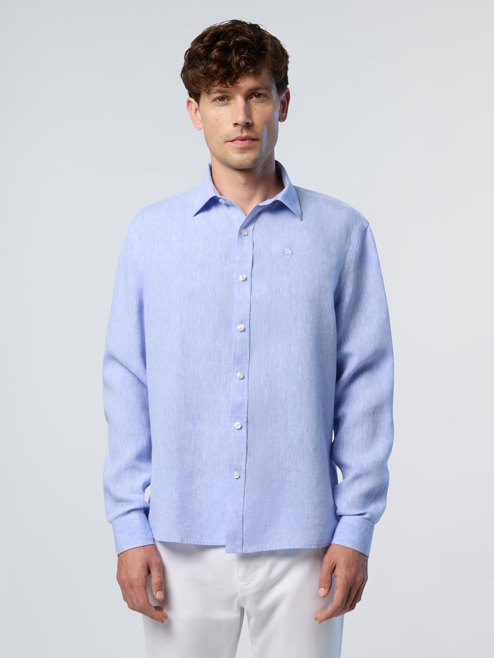 1 | Light blue | shirt-long-sleeve-regular-spread-collar-664368