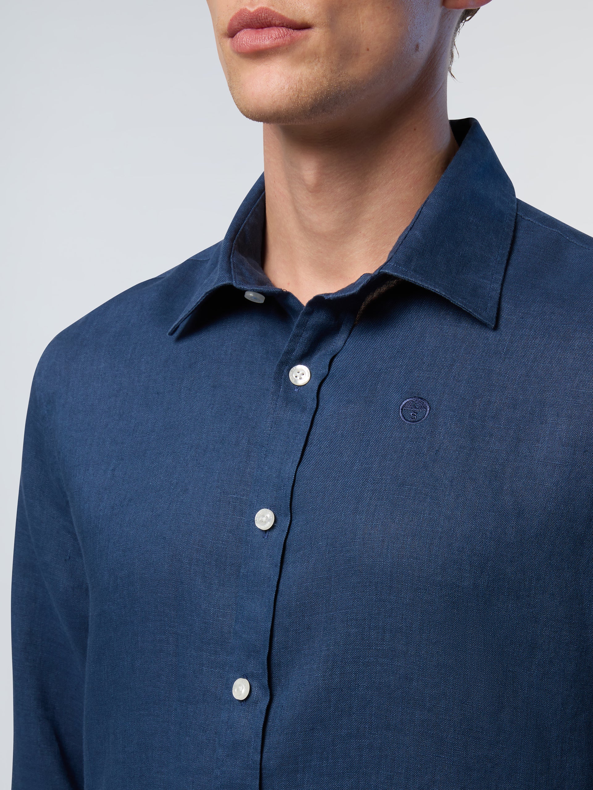 6 | Dark denim | shirt-long-sleeve-regular-spread-collar-664368