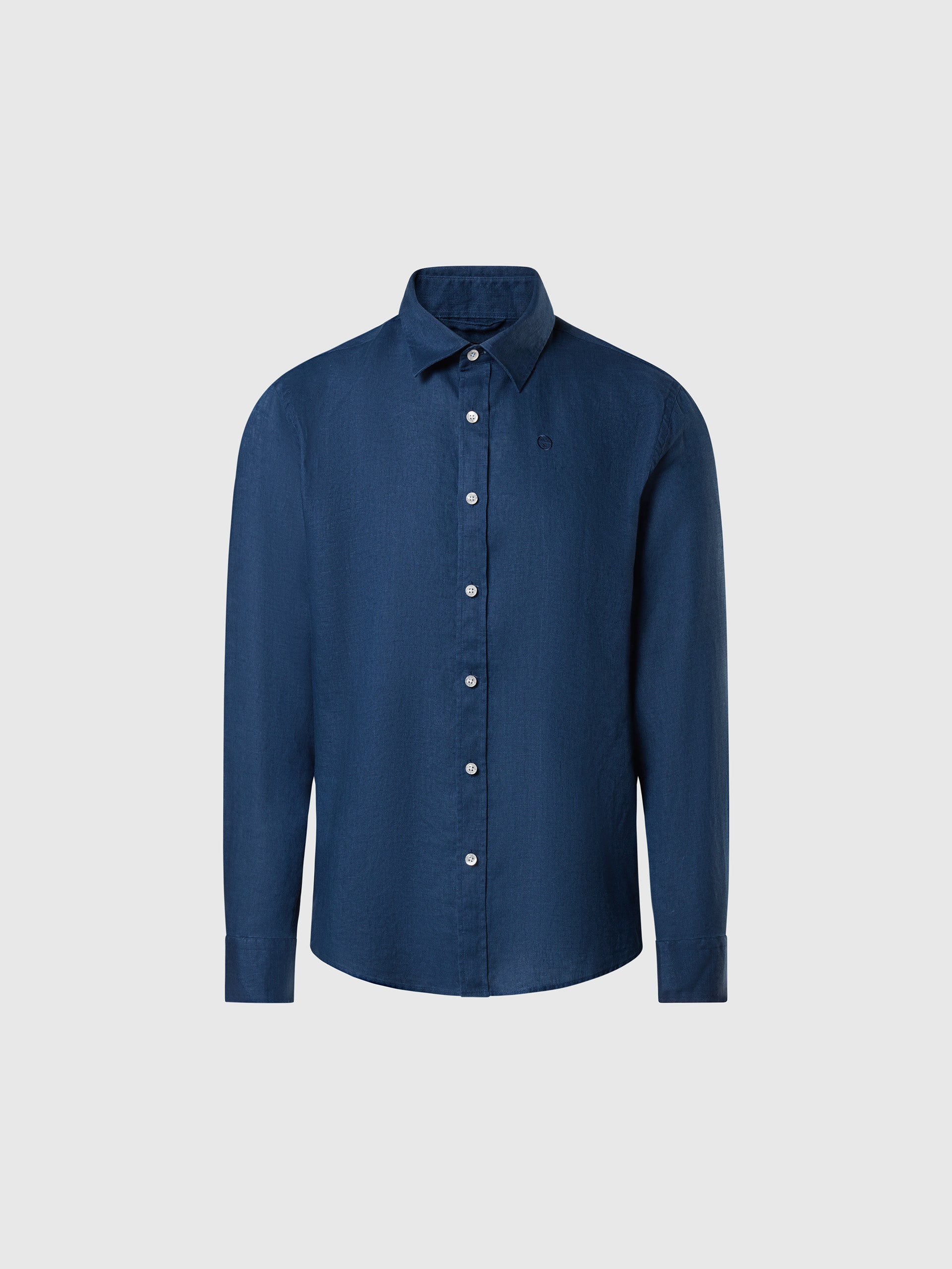 hover | Dark denim | shirt-long-sleeve-regular-spread-collar-664368