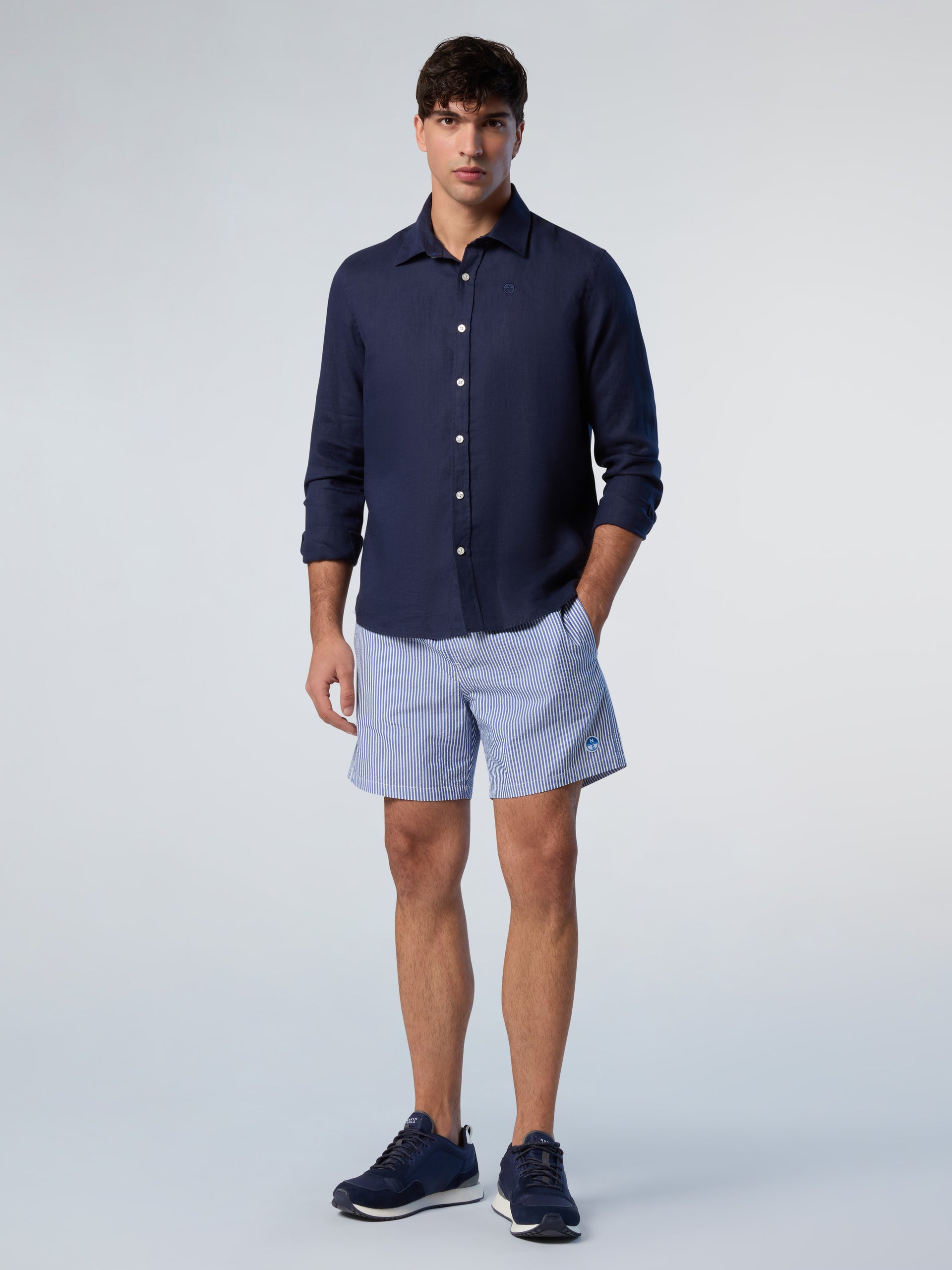 5 | Navy blue | shirt-long-sleeve-regular-spread-collar-664368