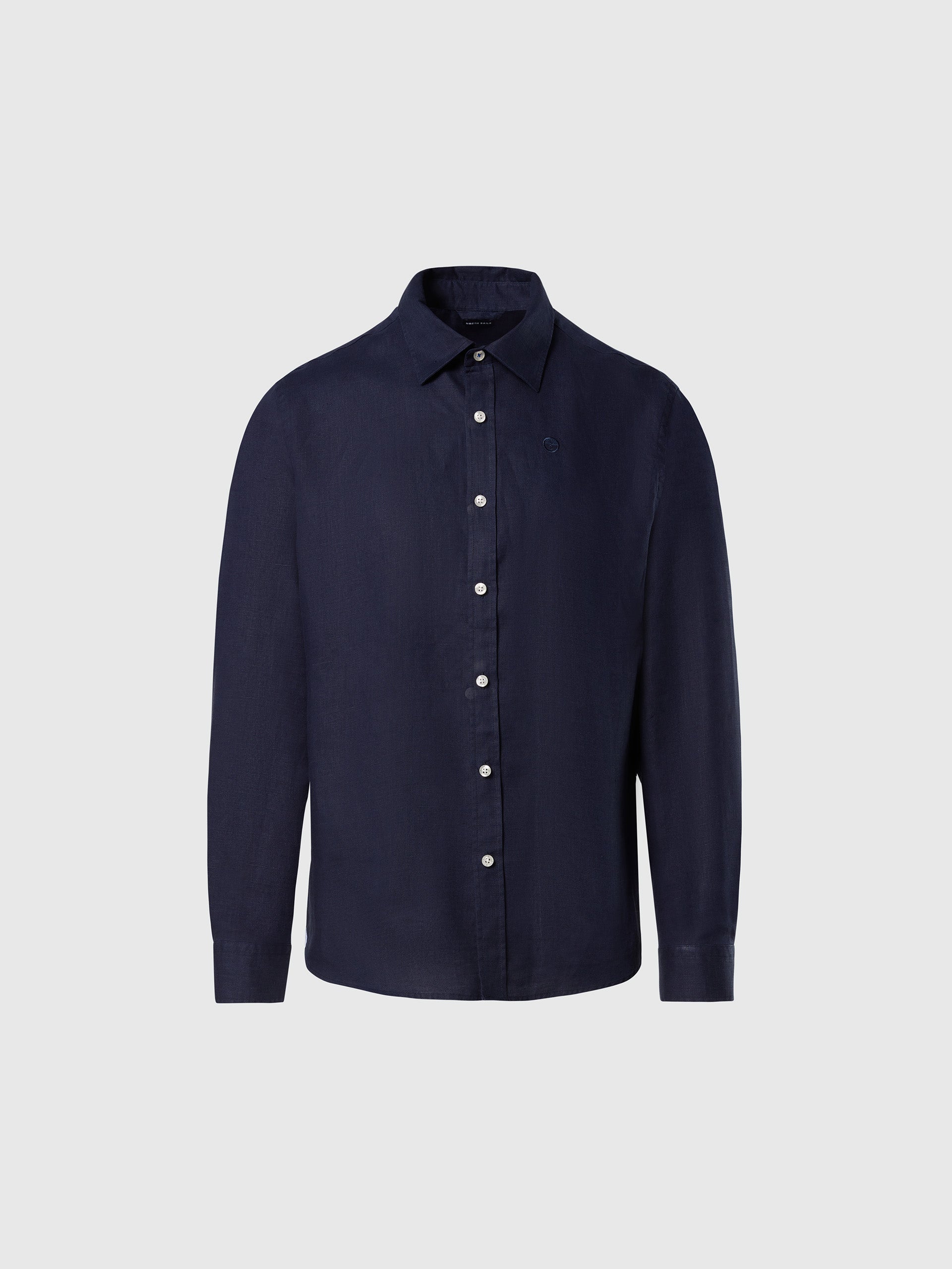 hover | Navy blue | shirt-long-sleeve-regular-spread-collar-664368