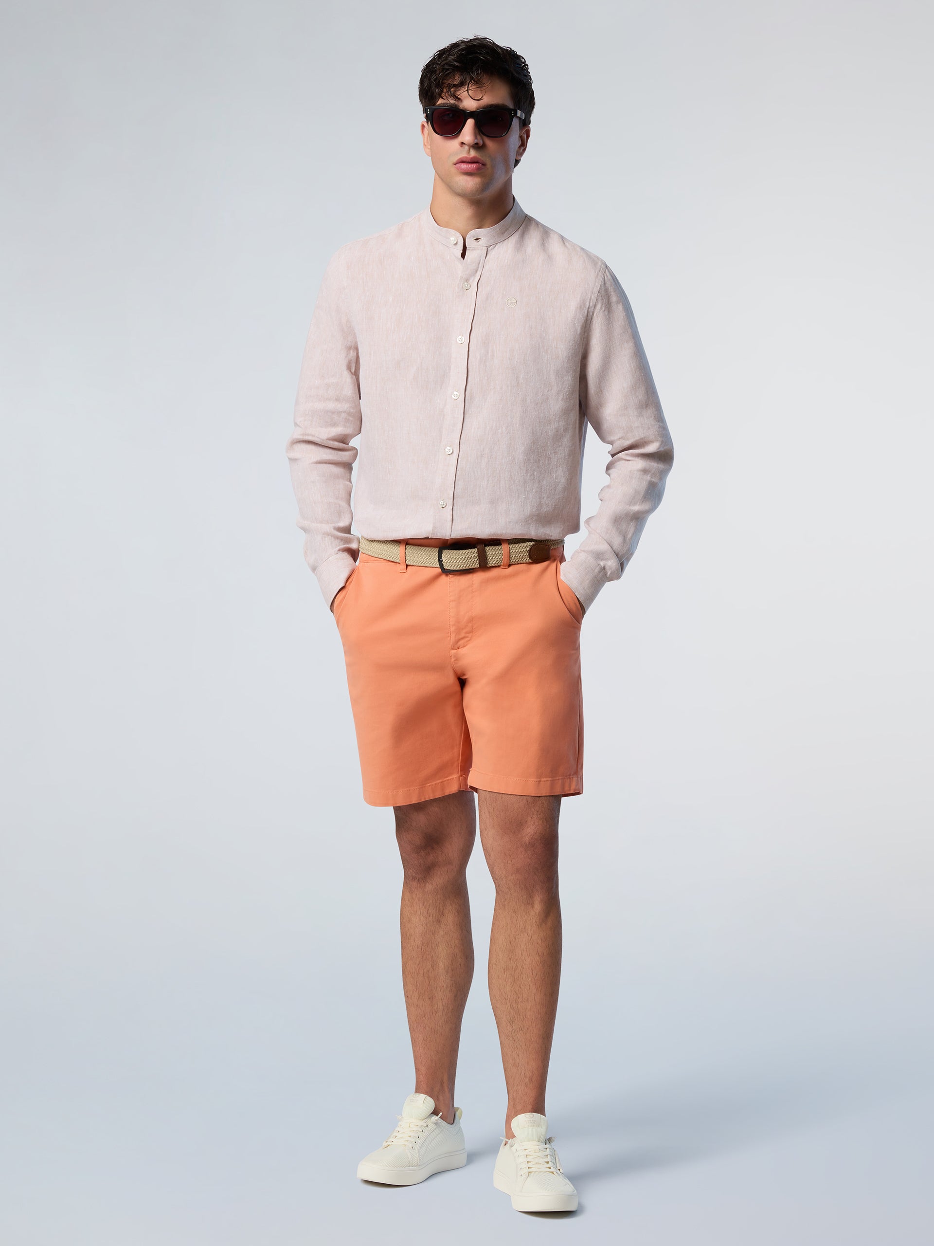 5 | Beige | shirt-long-sleeve-regular-mandarin-collar-664369