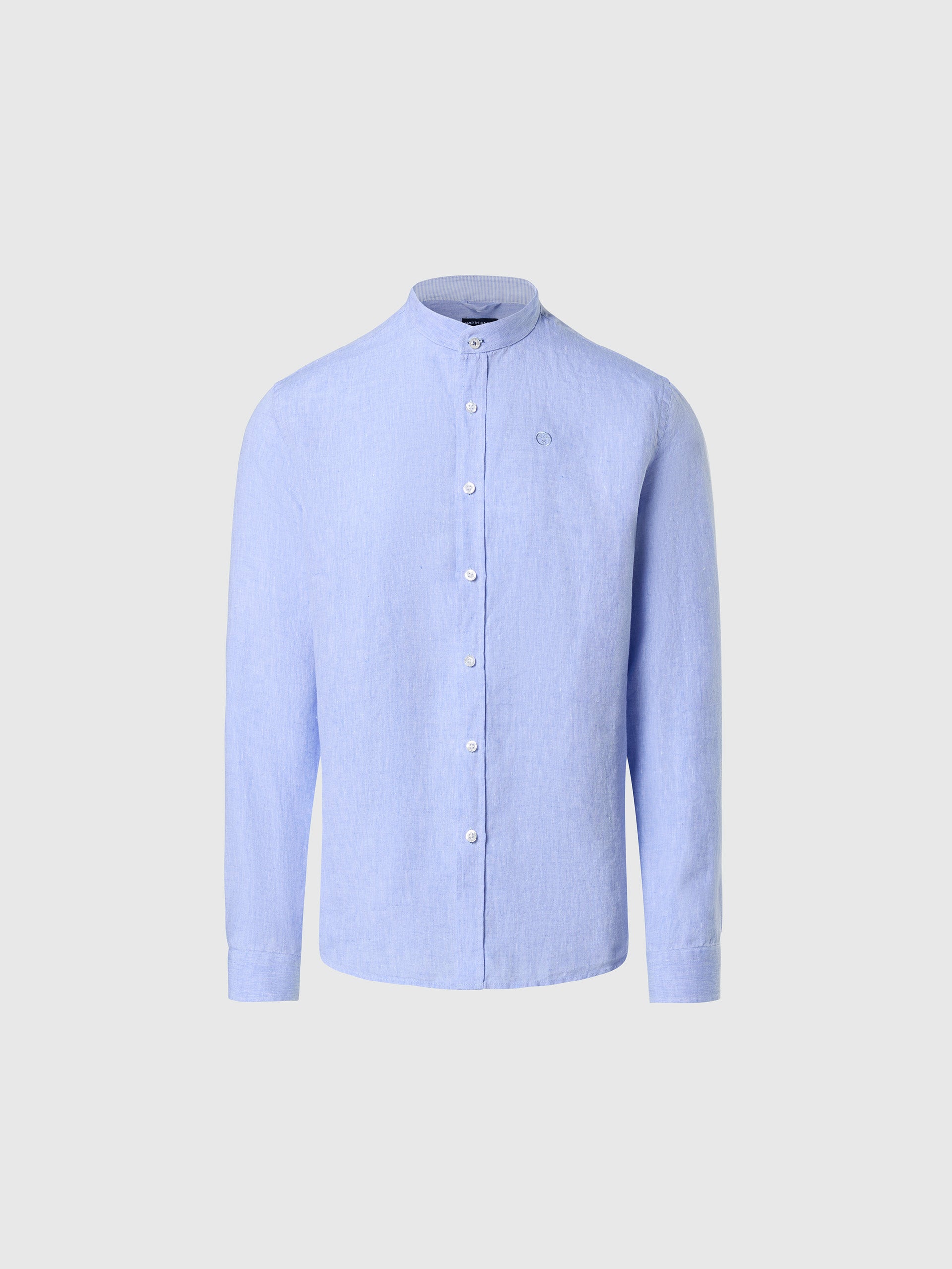hover | Light blue | shirt-long-sleeve-regular-mandarin-collar-664369