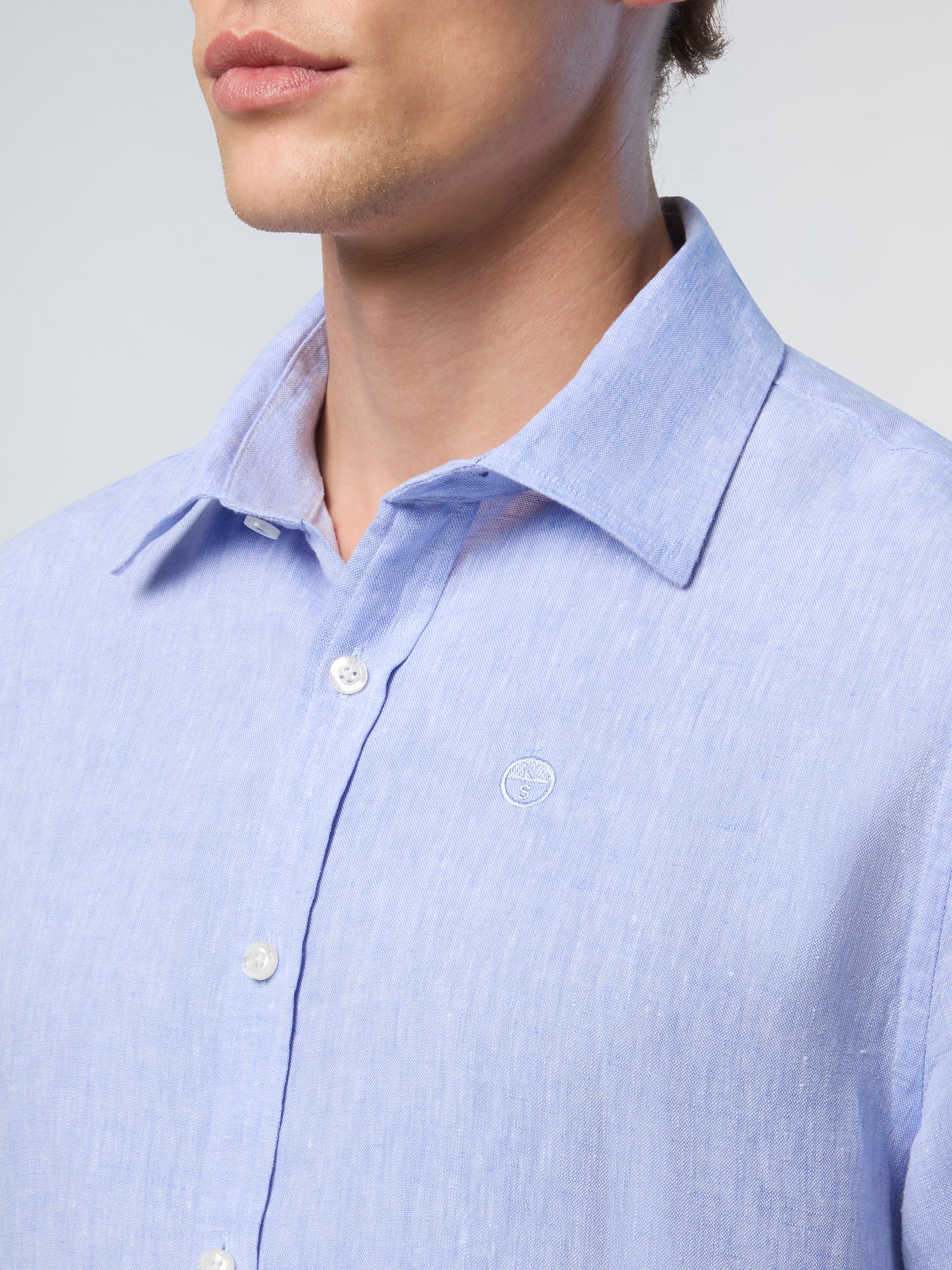 6 | Light blue | shirt-short-sleeve-spread-collar-664370