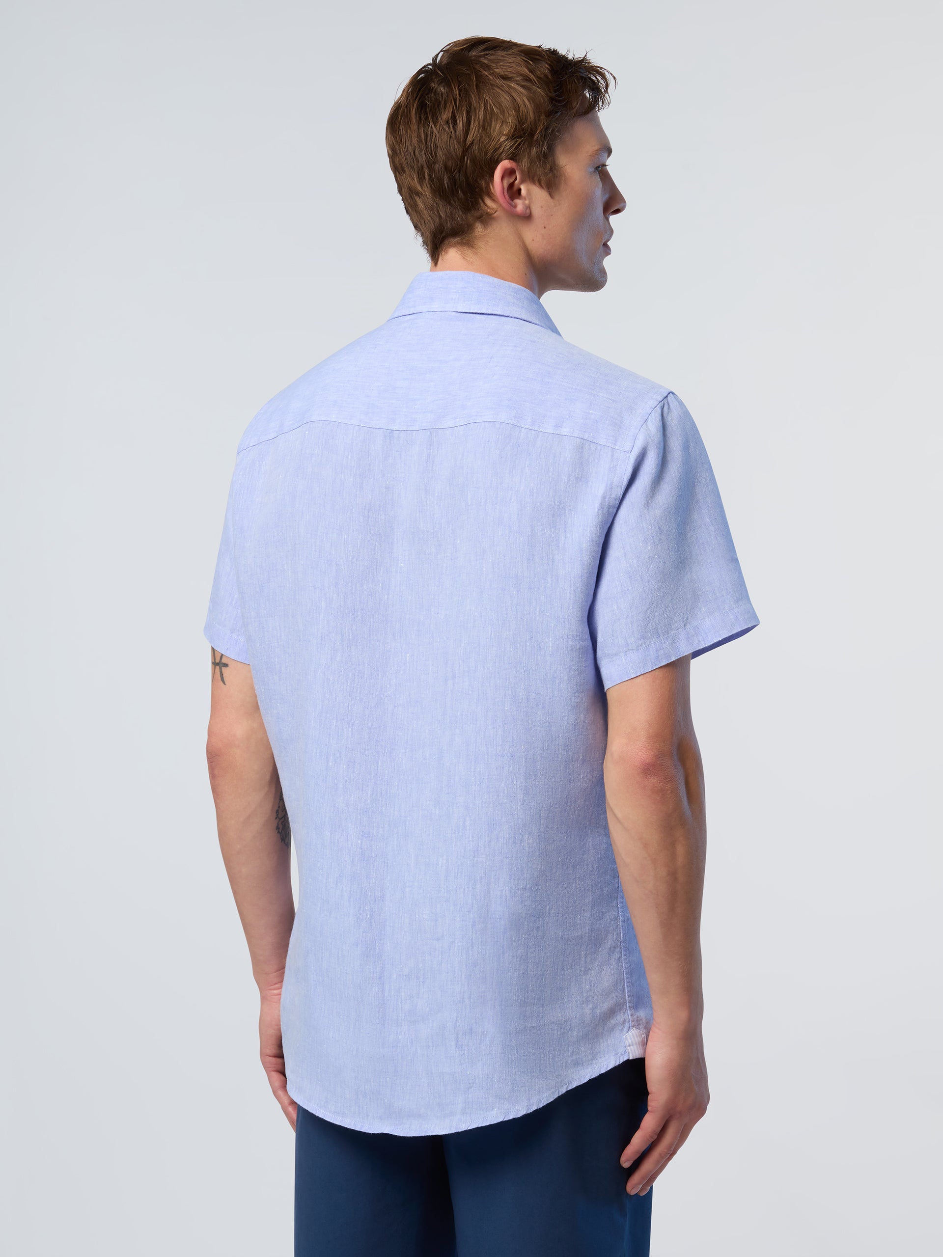 4 | Light blue | shirt-short-sleeve-spread-collar-664370