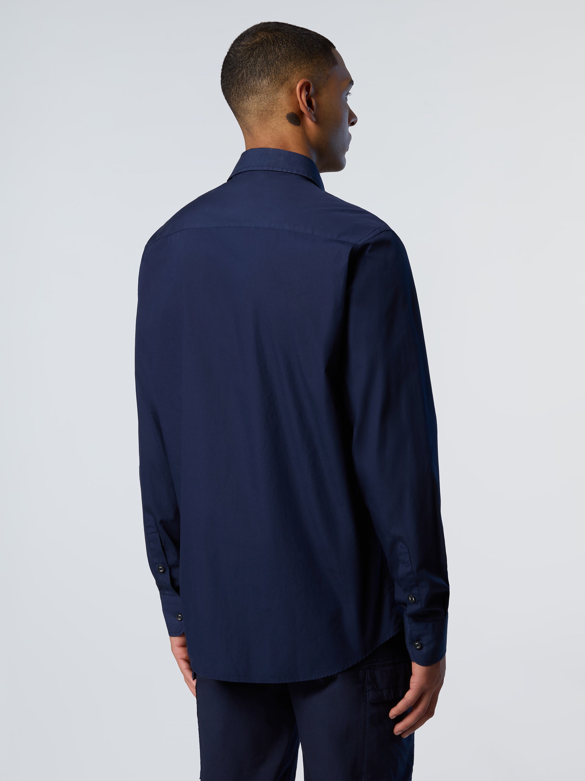 4 | Navy blue | shirt-long-sleeve-regular-spread-collar-664378