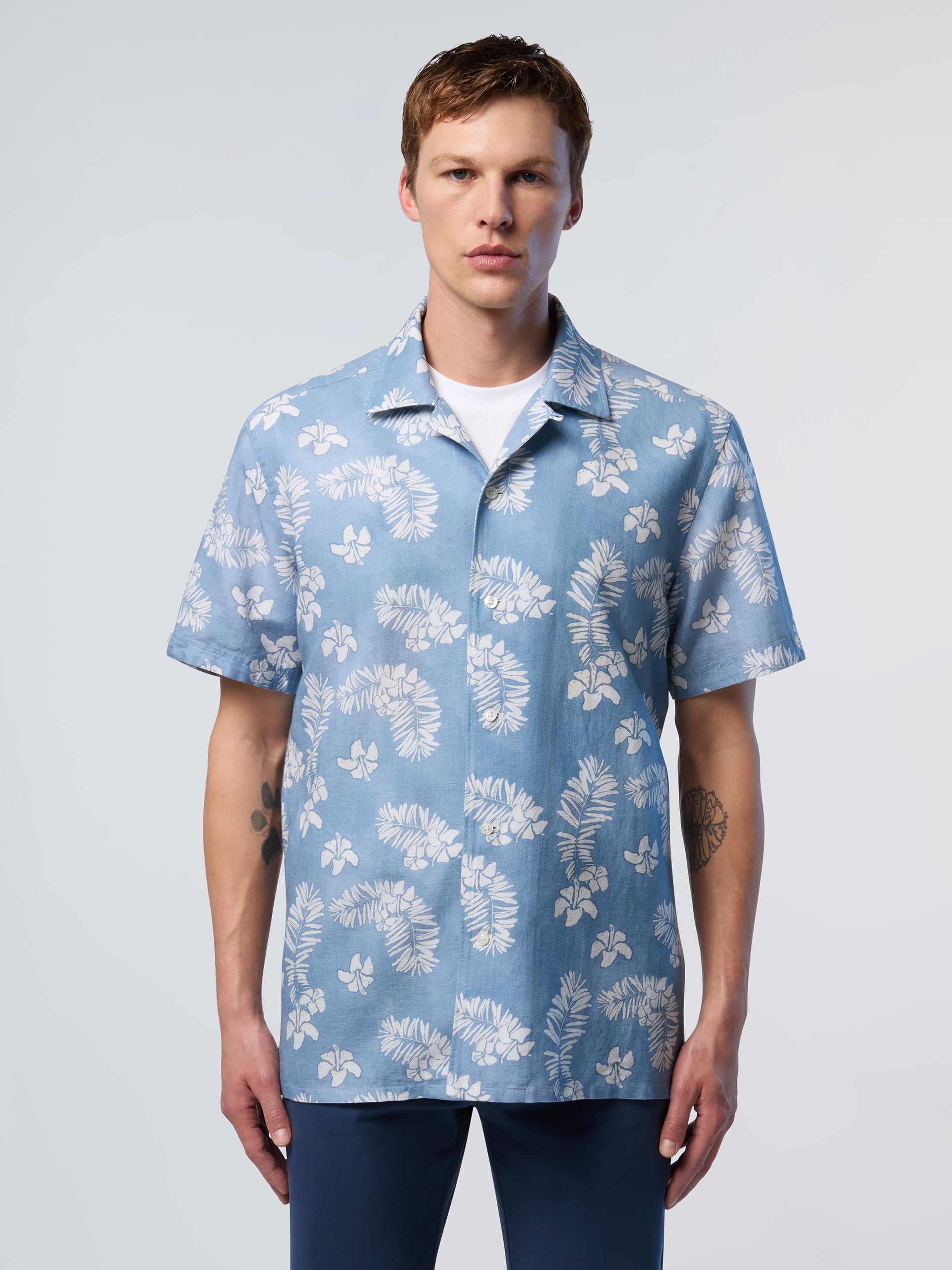 Bowling shirt with tropical print | North Sails