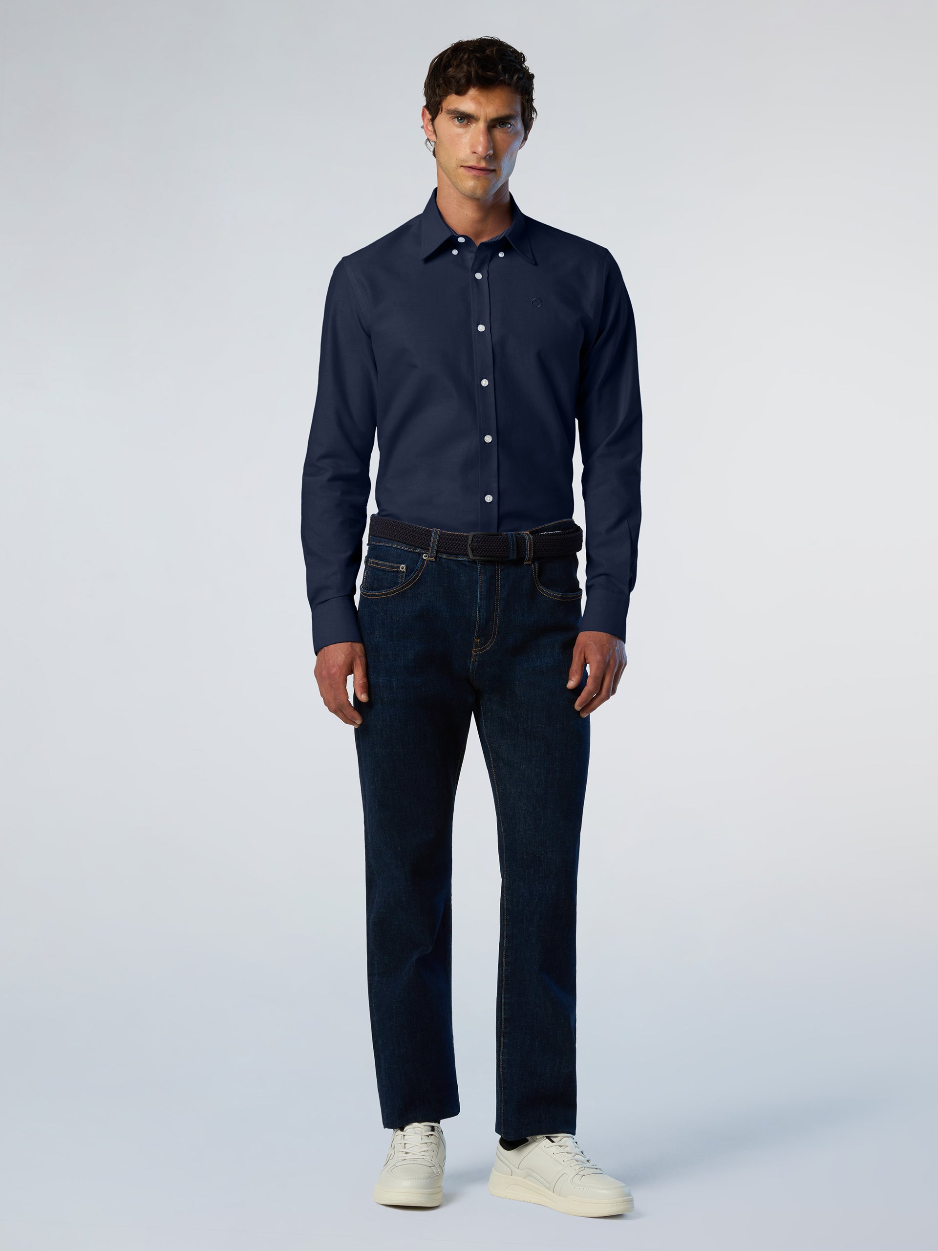 5 | Navy blue | shirt-long-sleeve-regular-b-d-664403
