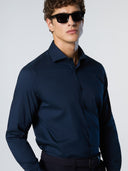 2 | Navy blue | shirt-long-sleeve-regular-spread-collar-664414