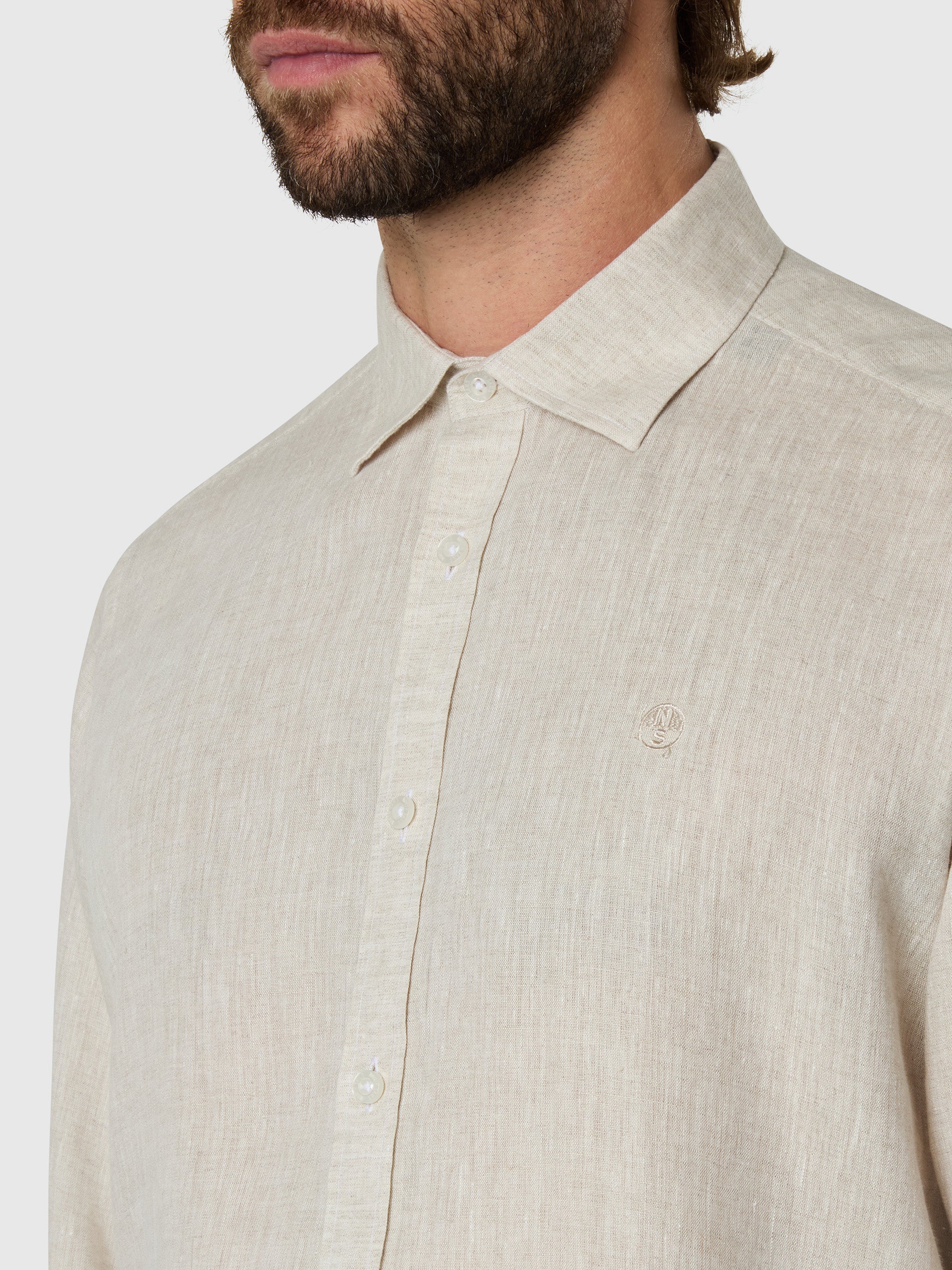 Long-sleeved linen shirt | North Sails
