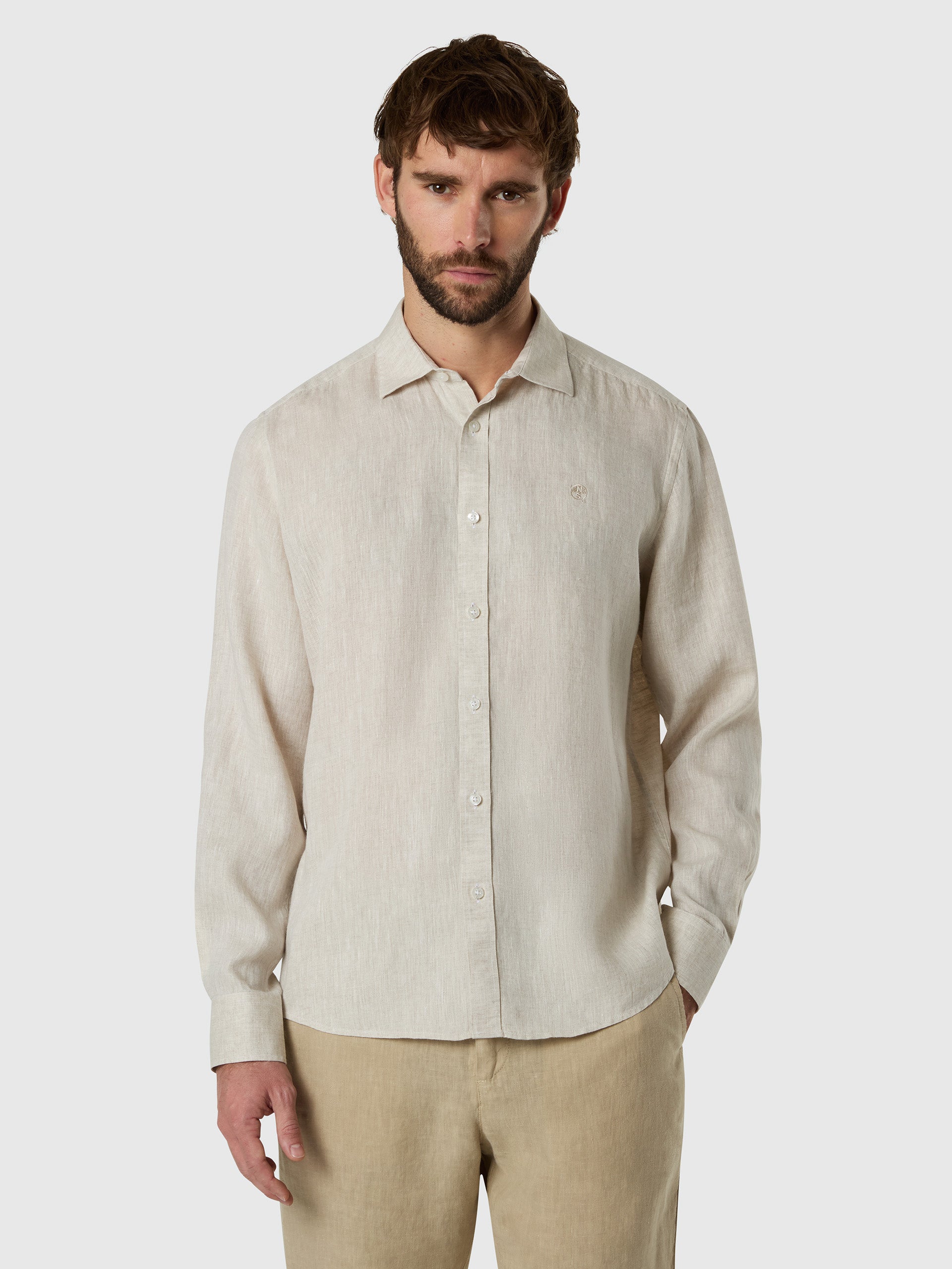 Long-sleeved linen shirt | North Sails