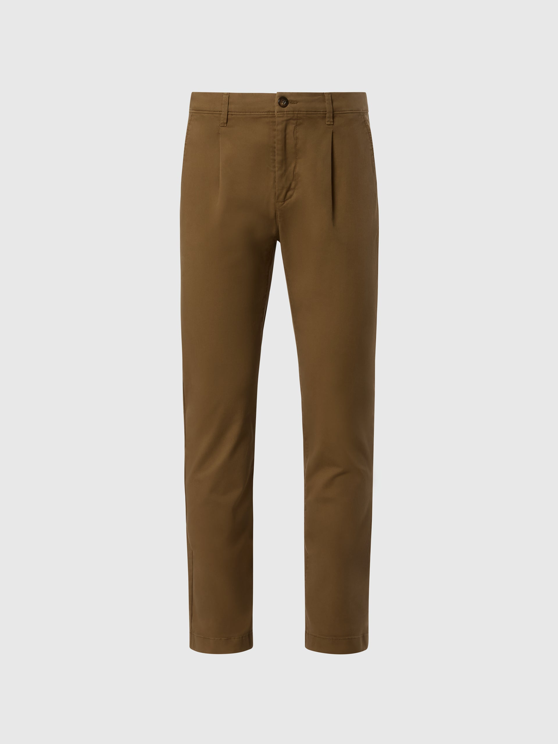 hover | Winter khaki | newport-regular-fit-w/pleats-long-trouser-673066