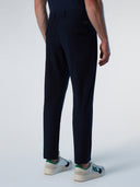 4 | Navy blue | rainbow-slim-fit-chino-long-trouser-wipleats-673074
