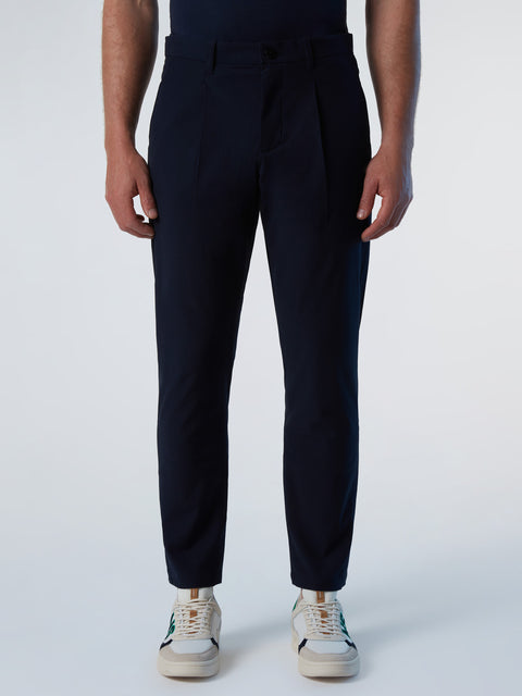 1 | Navy blue | rainbow-slim-fit-chino-long-trouser-wipleats-673074