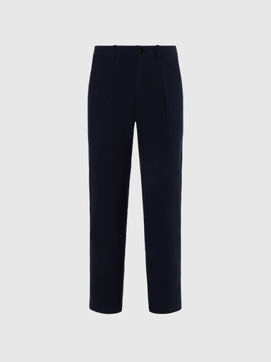 hover | Navy blue | rainbow-slim-fit-chino-long-trouser-wipleats-673074