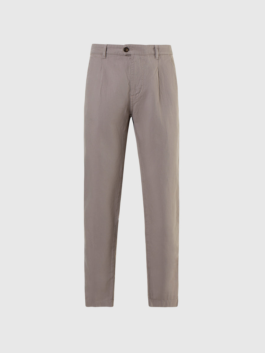 hover | Concrete grey | mischief-regular-fit-pleated-chinos-long-trousers-673077