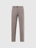 hover | Concrete grey | mischief-regular-fit-pleated-chinos-long-trousers-673077